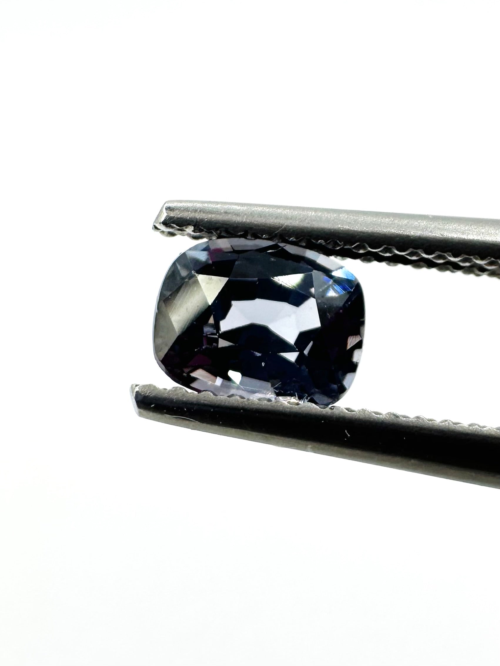 1.06cts 6.55x5.27 Cushion Faceted Blue Spinel