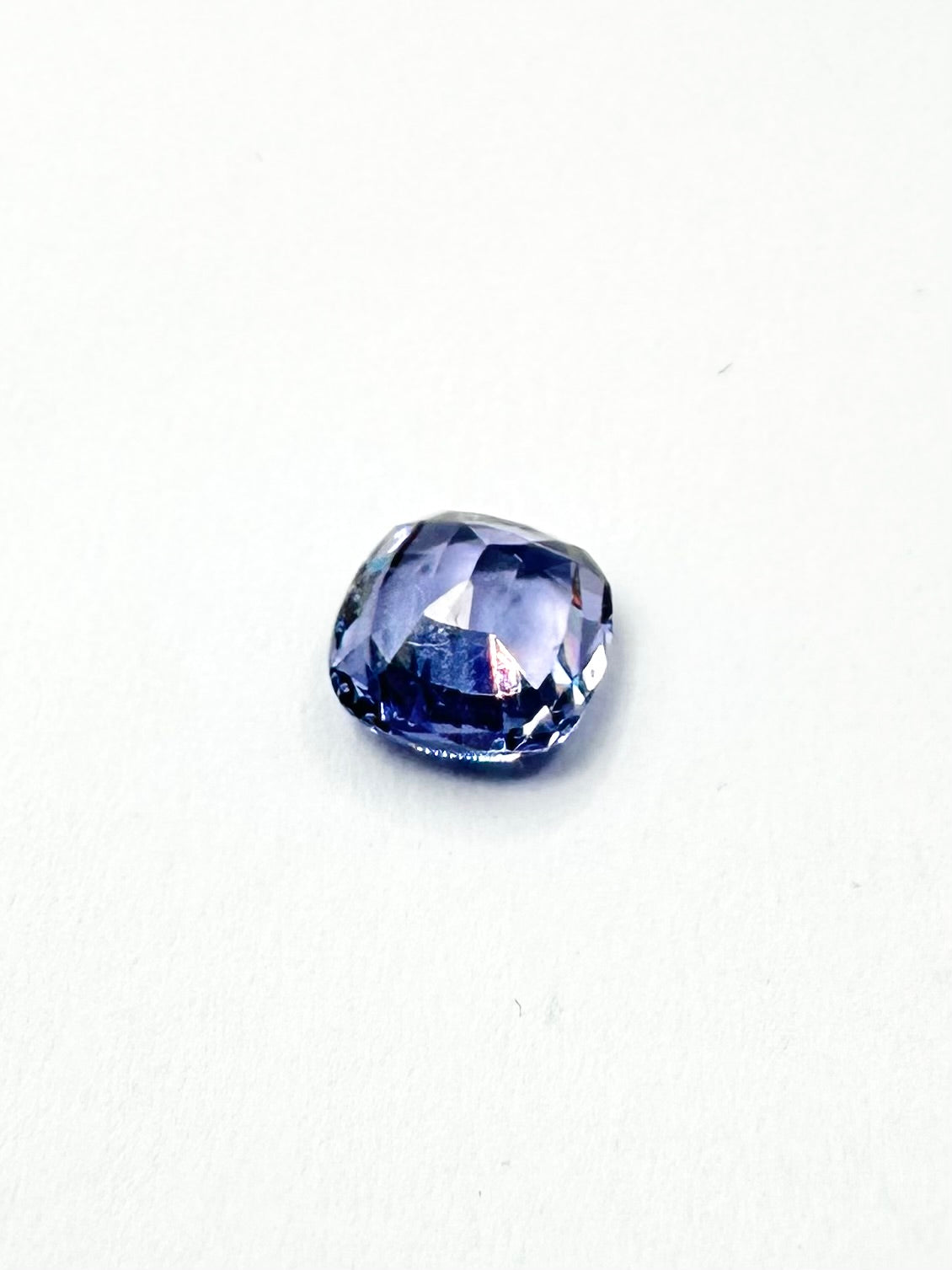 1.22cts 6.54x6.12mm Cushion Faceted Blue Spinel