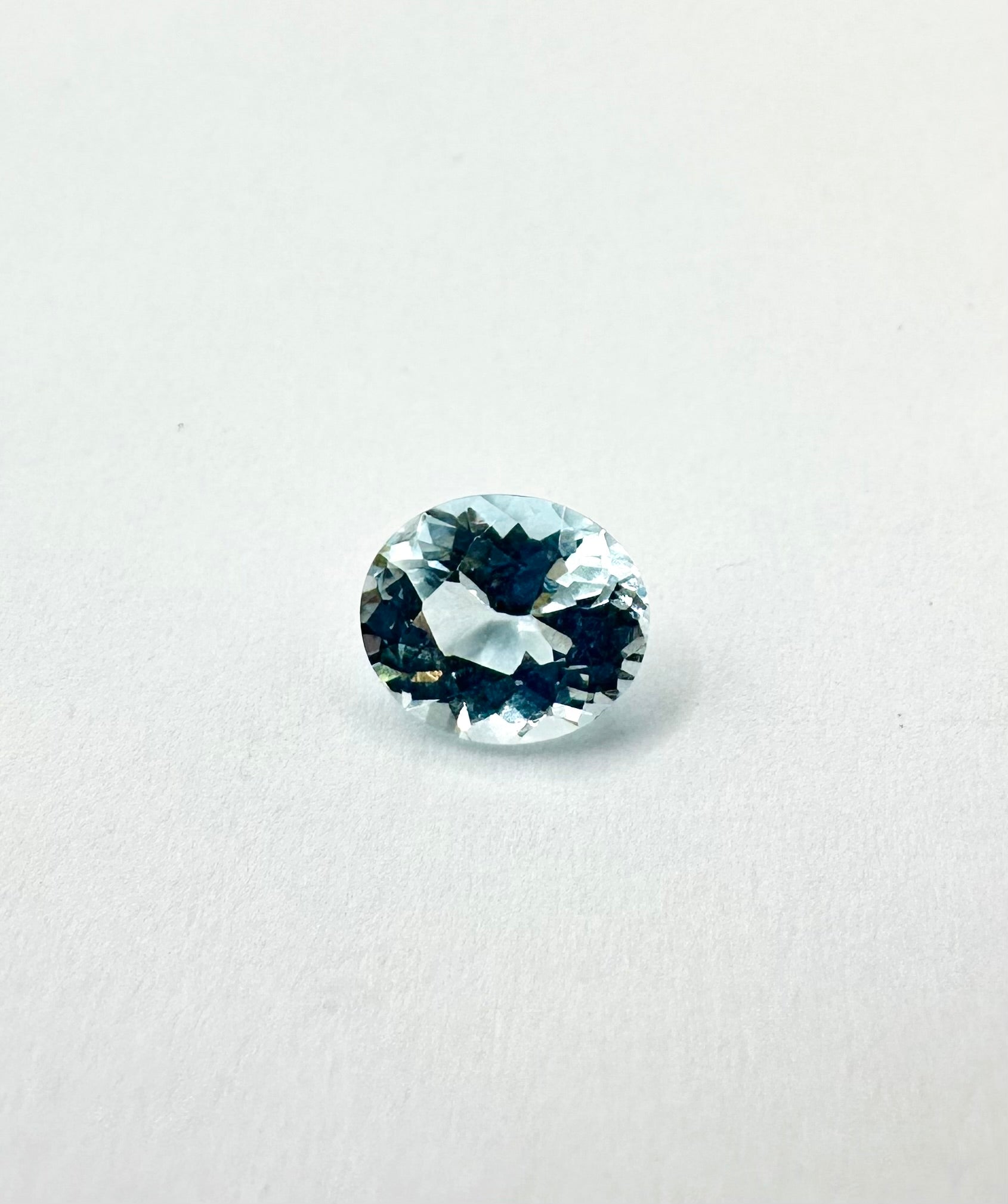 1.17cts 7.94x6.53cts Oval Faceted Aquamarine