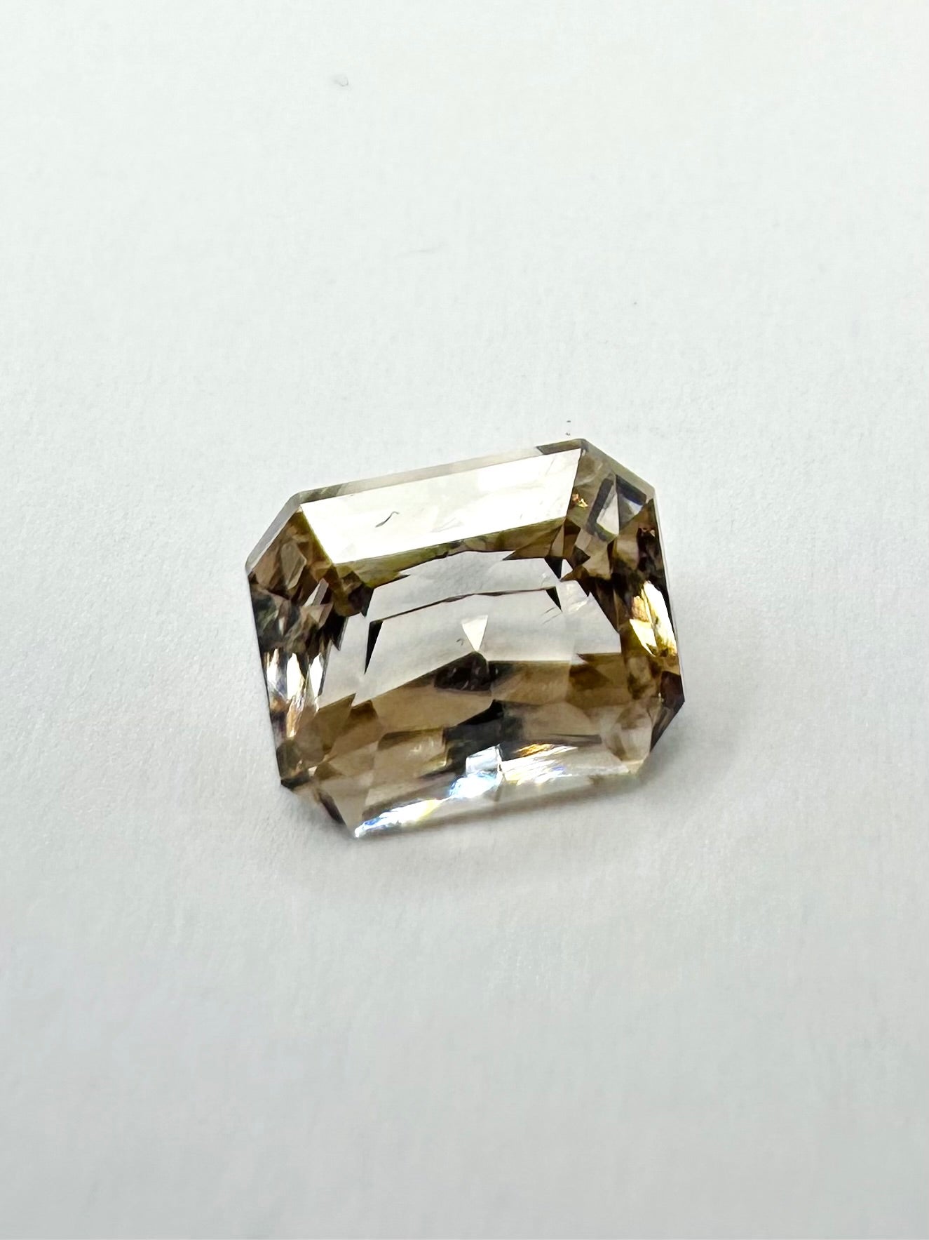 4.00cts 8.67x7.08 Octagonal Champagne Zircon