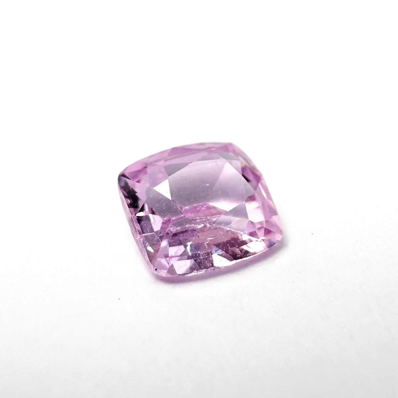 1.21cts 6.5x6mm Cushion Faceted Pink Sapphire