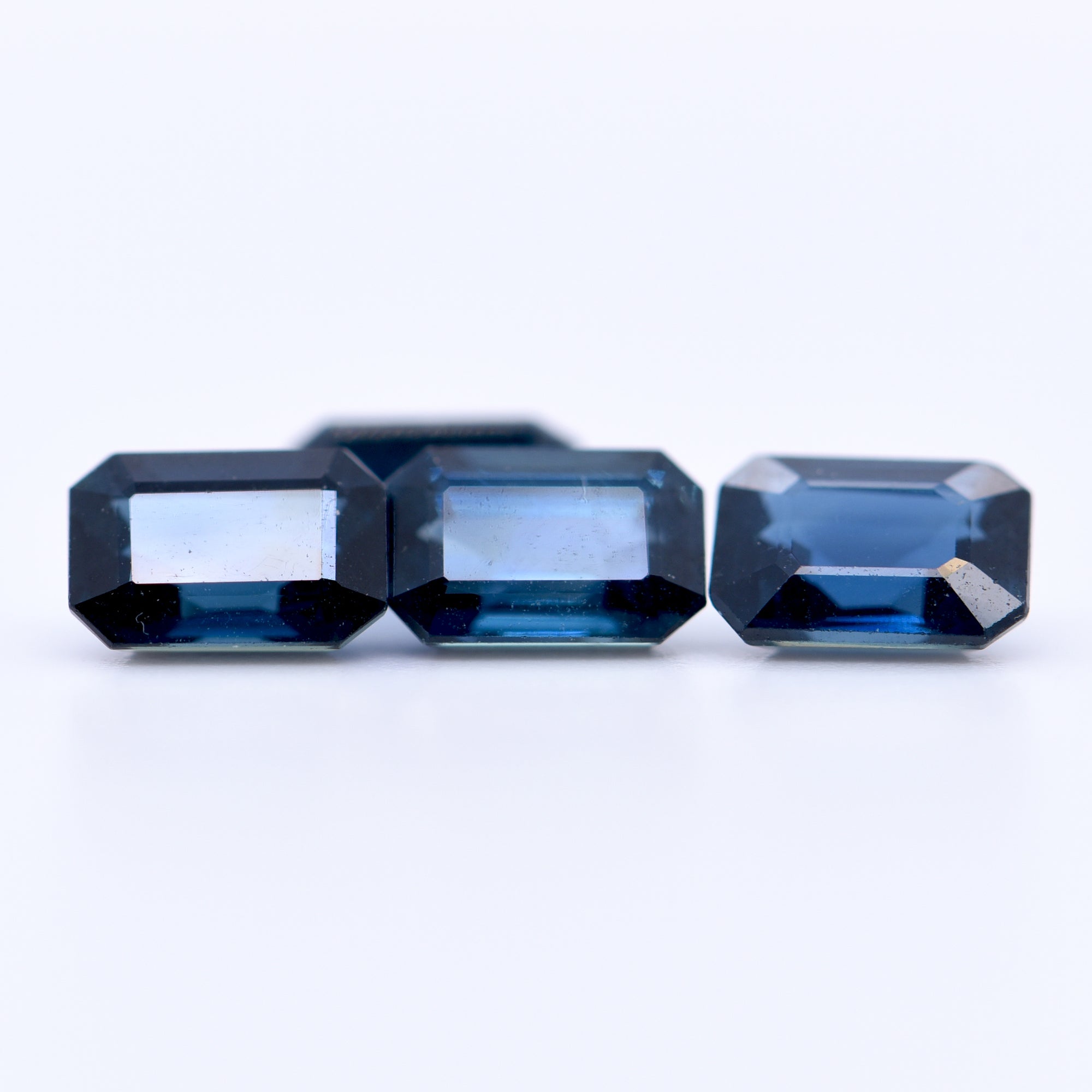 6x4 Octagon Blue Sapphires