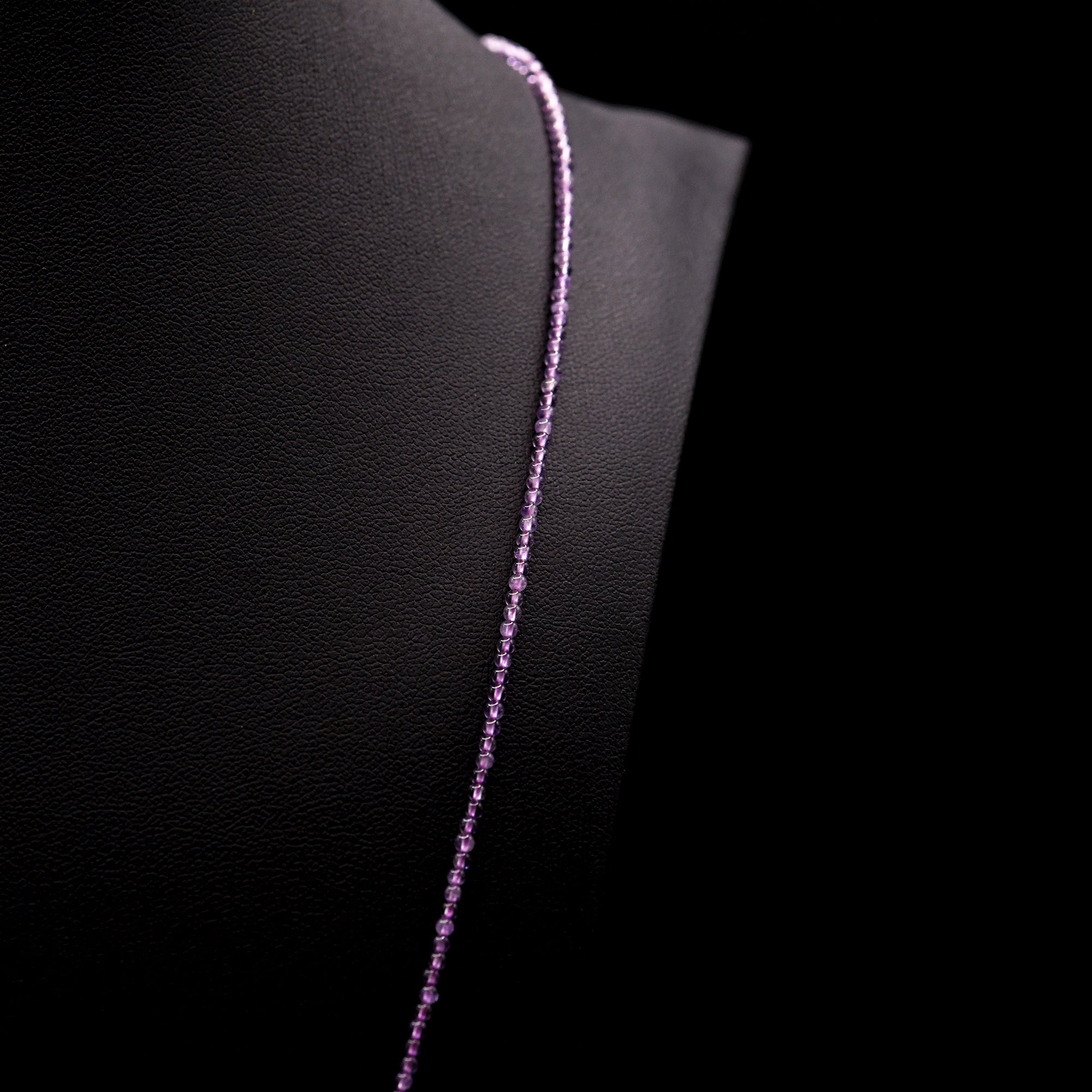 2mm Round Purple Amethyst Bead Strings
