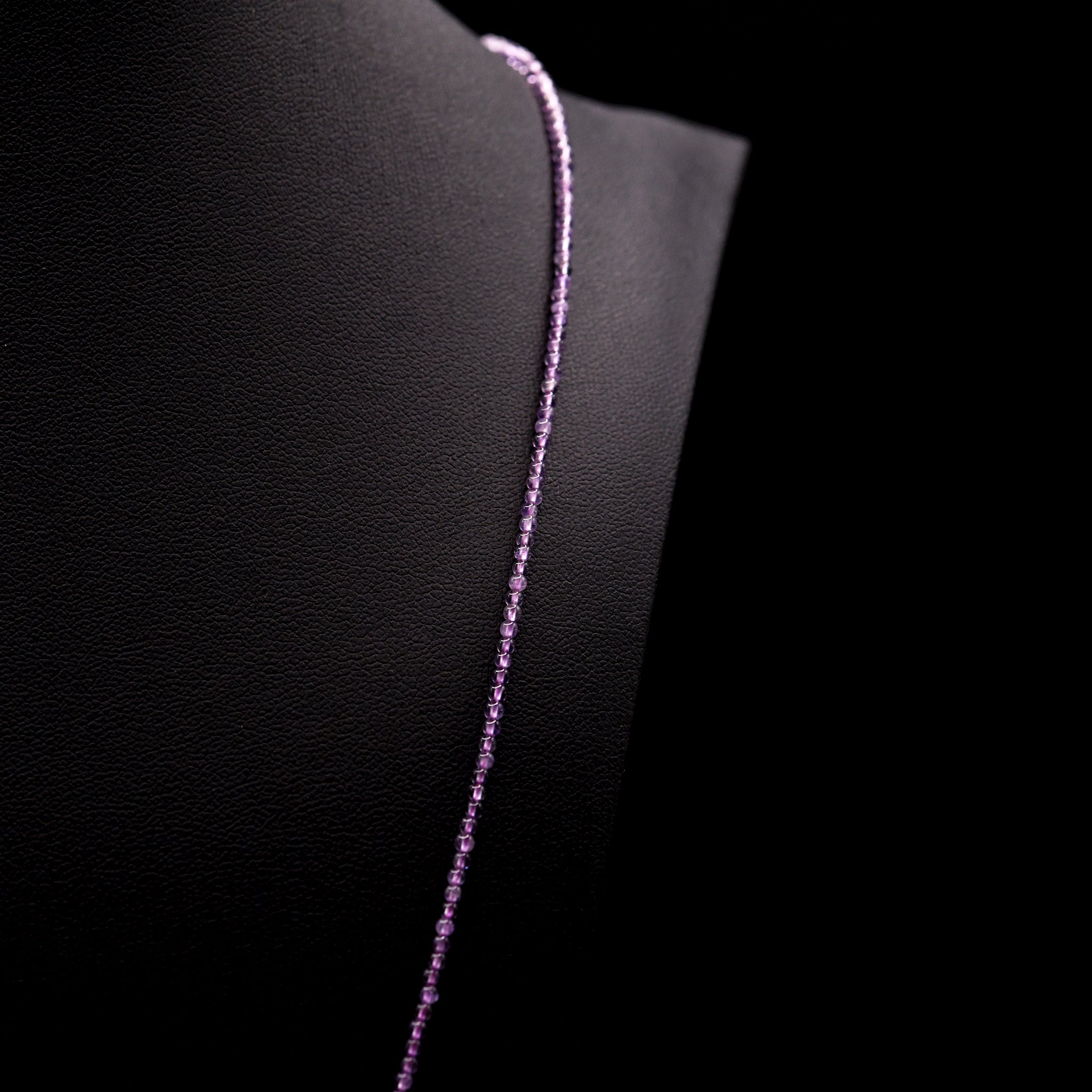 2mm Round Purple Amethyst Bead Strings