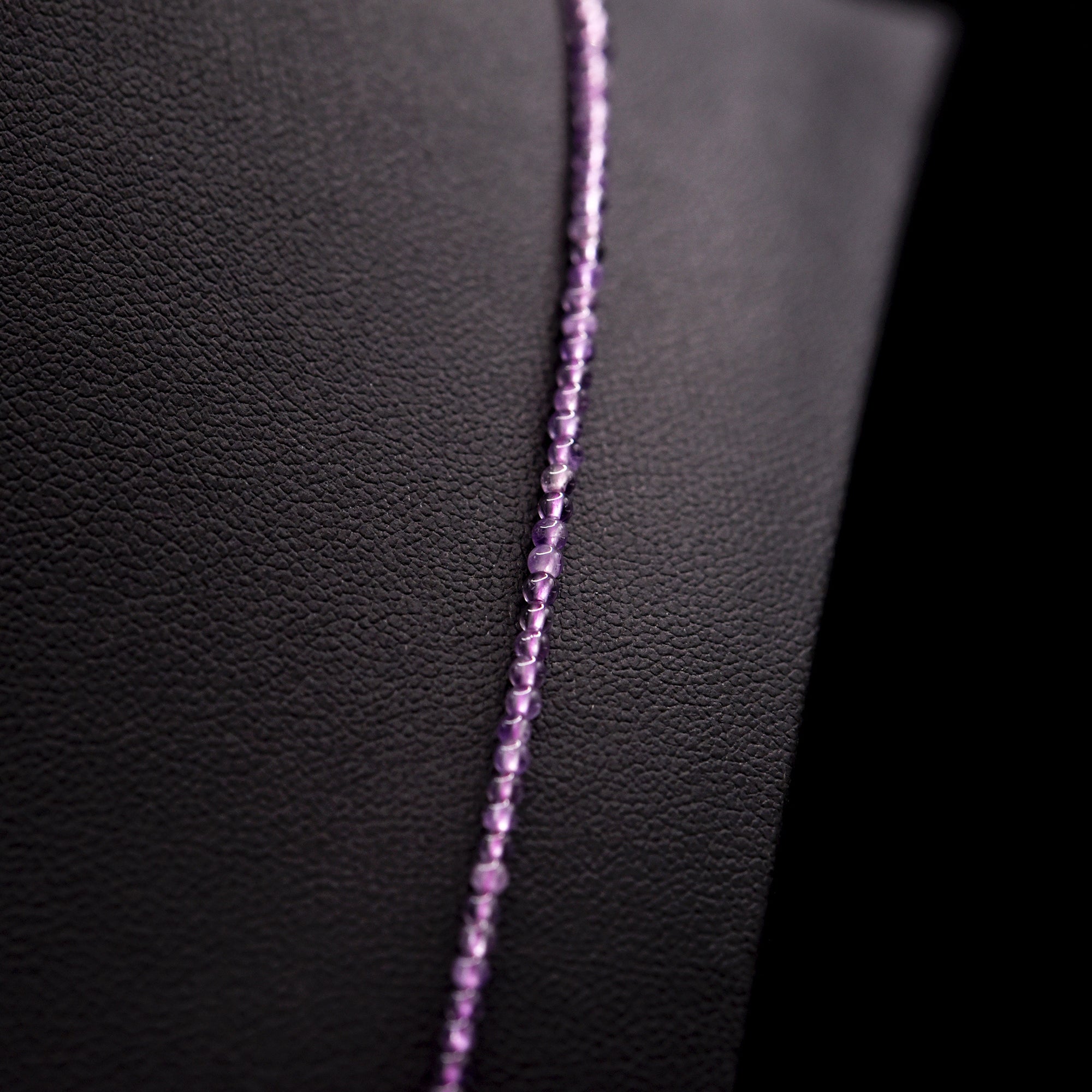 2mm Round Purple Amethyst Bead Strings