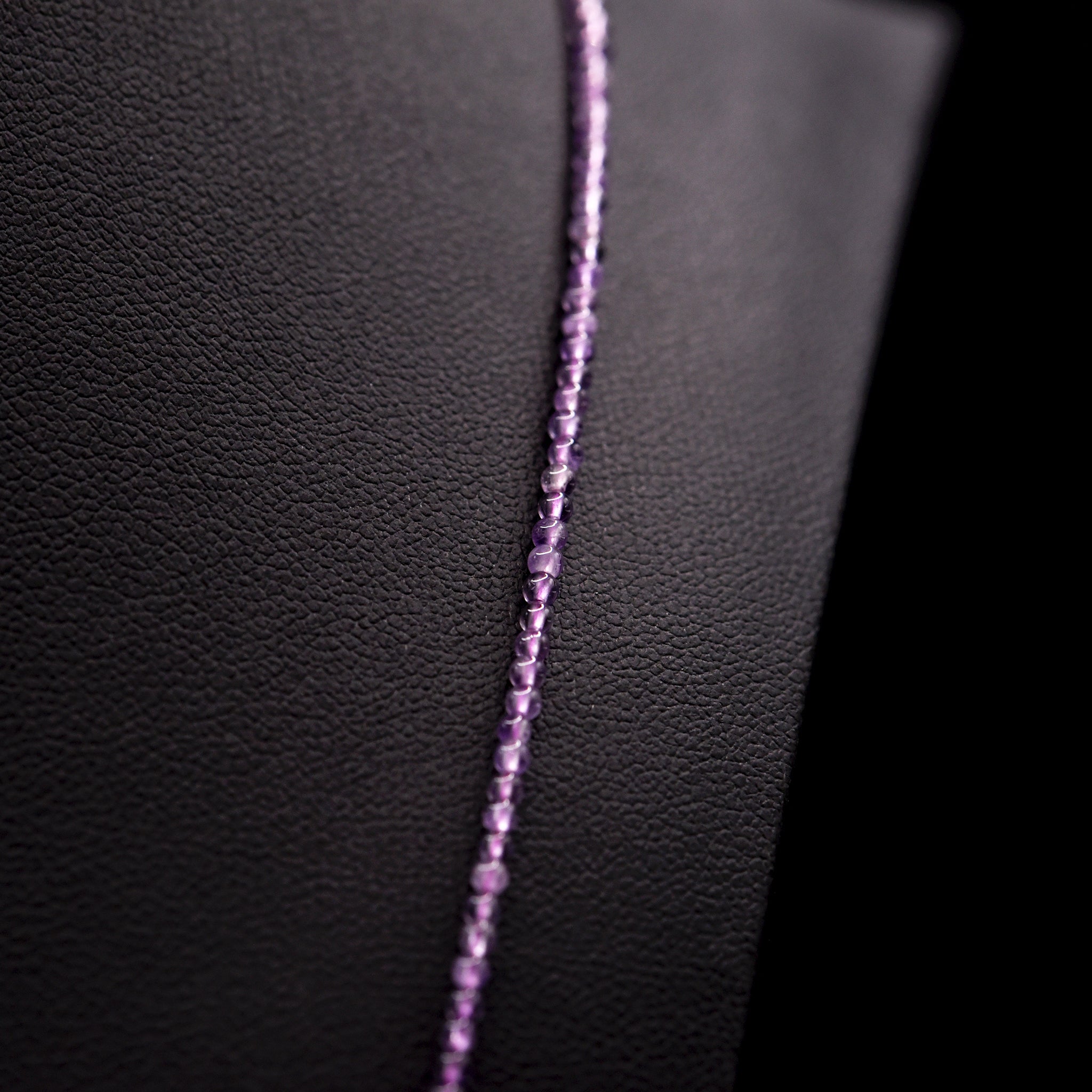 2mm Round Purple Amethyst Bead Strings