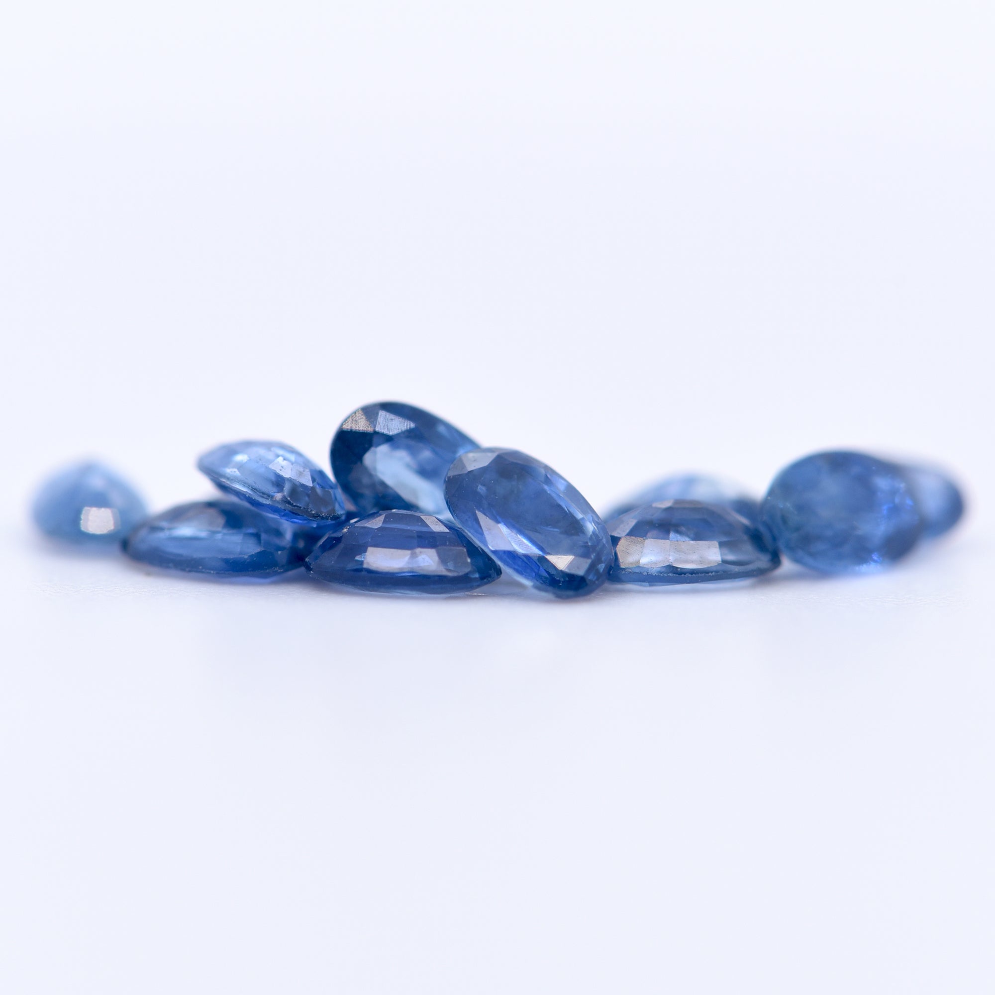 4.5x3.5 Oval Faceted Blue Sapphires