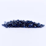 1mm Round Faceted Blue Sapphires