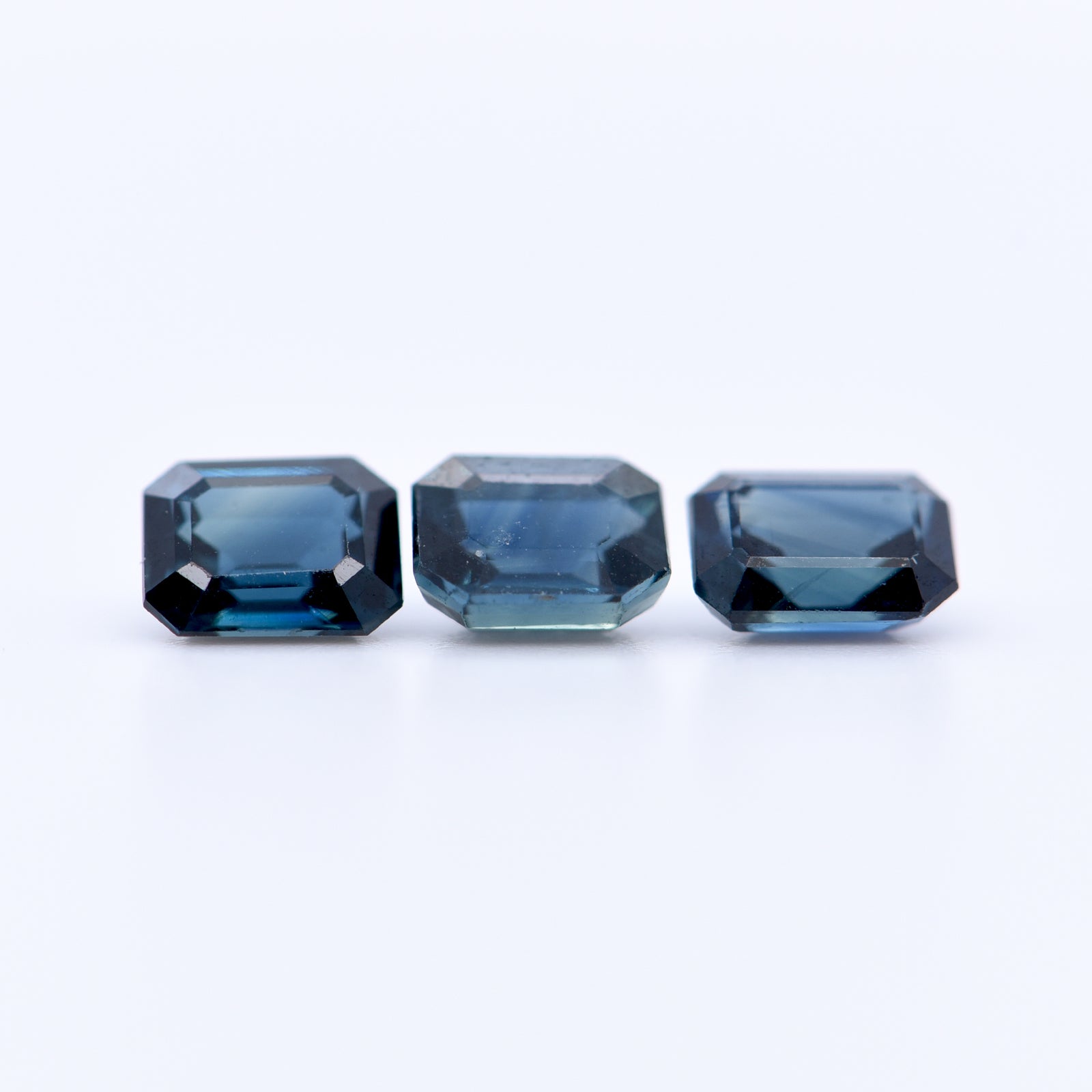 5x4 Octagon Blue Sapphires