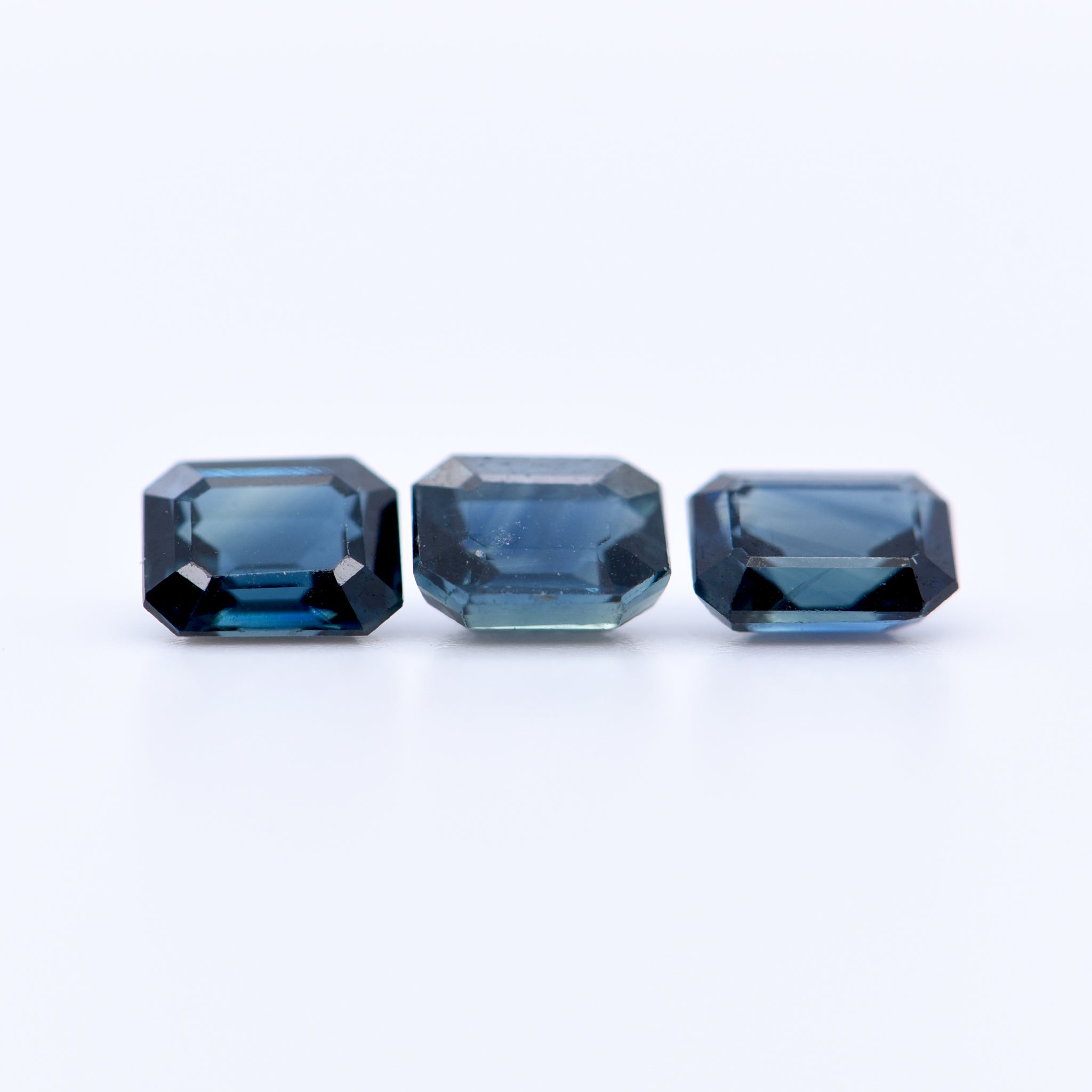 5x4 Octagon Blue Sapphires