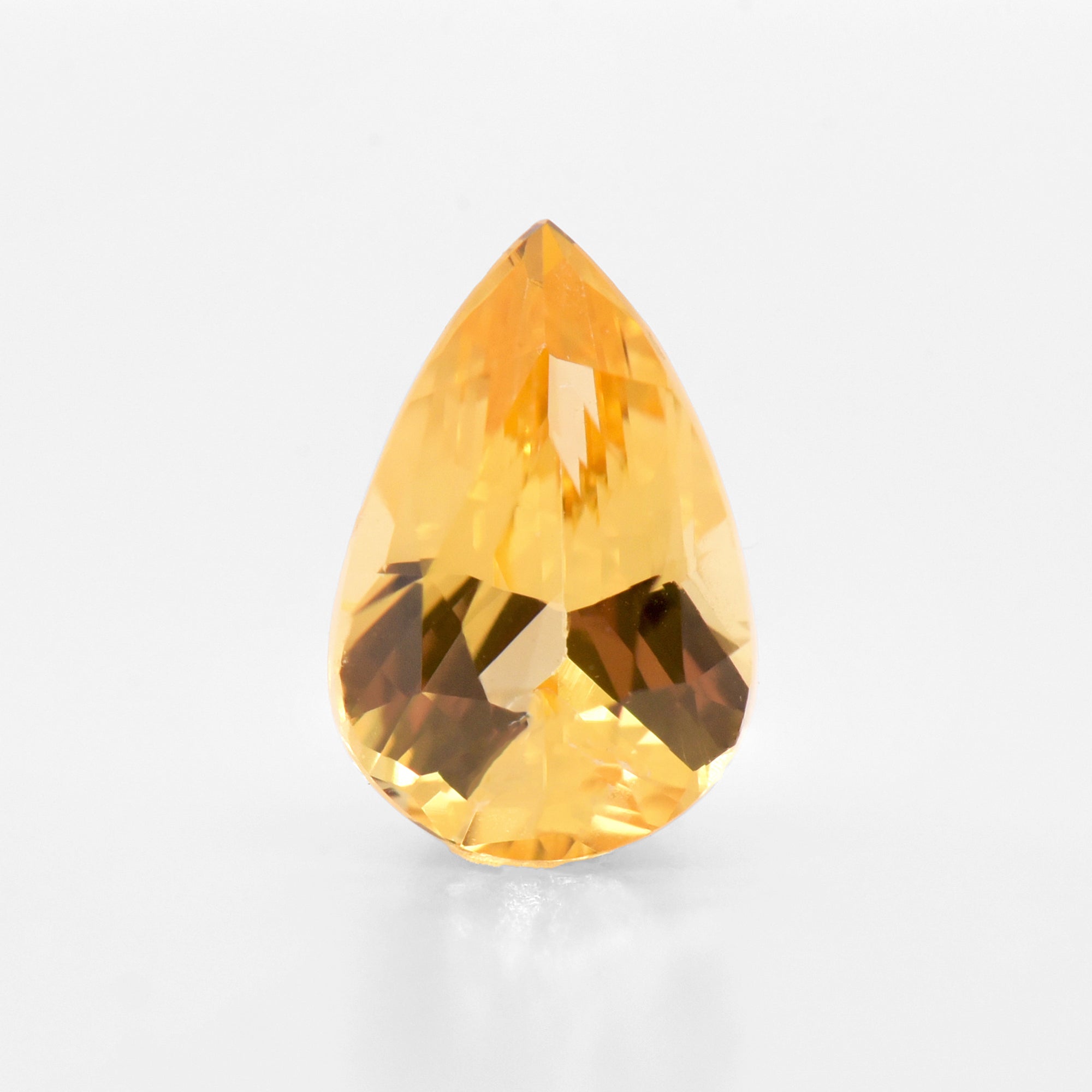 1.07cts 7.8x5.2cts Pear Faceted Yellow Sapphire