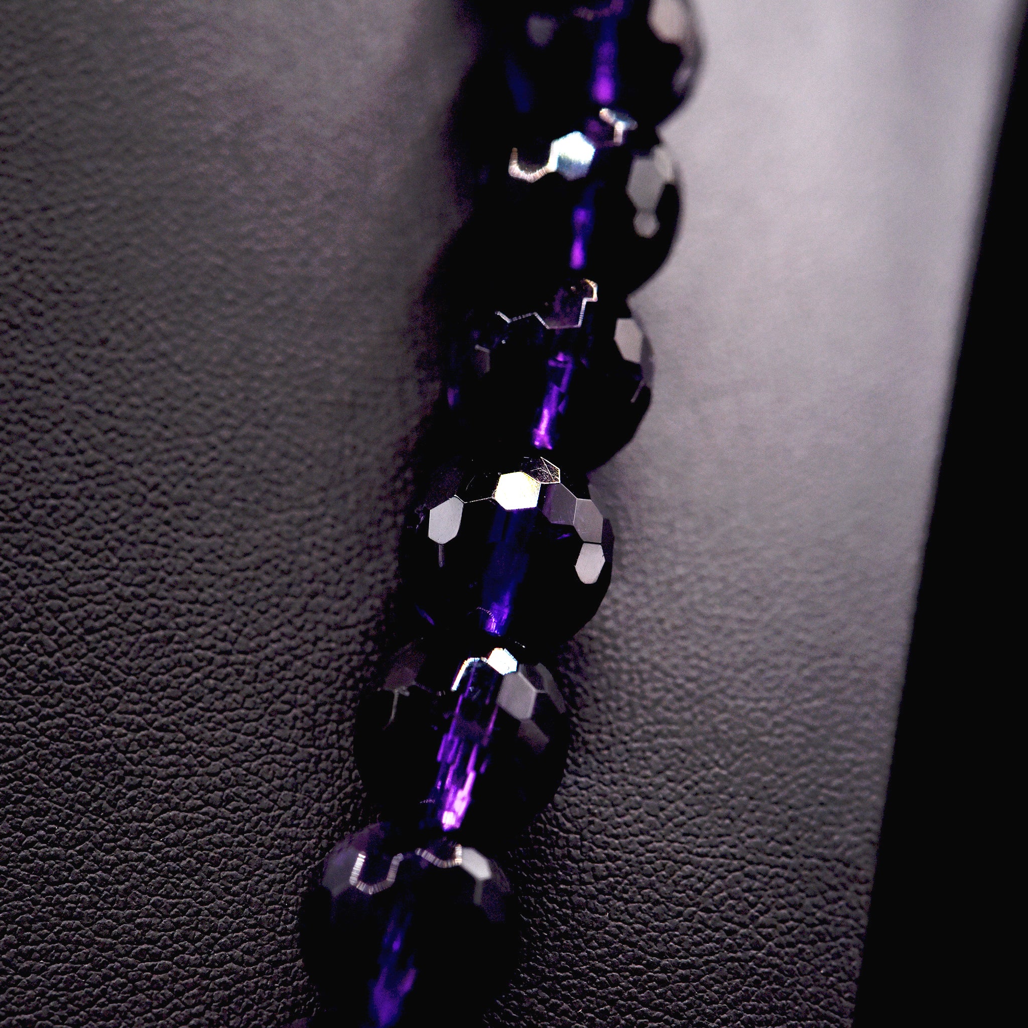 12mm Faceted Round Purple Amethyst Bead Strings