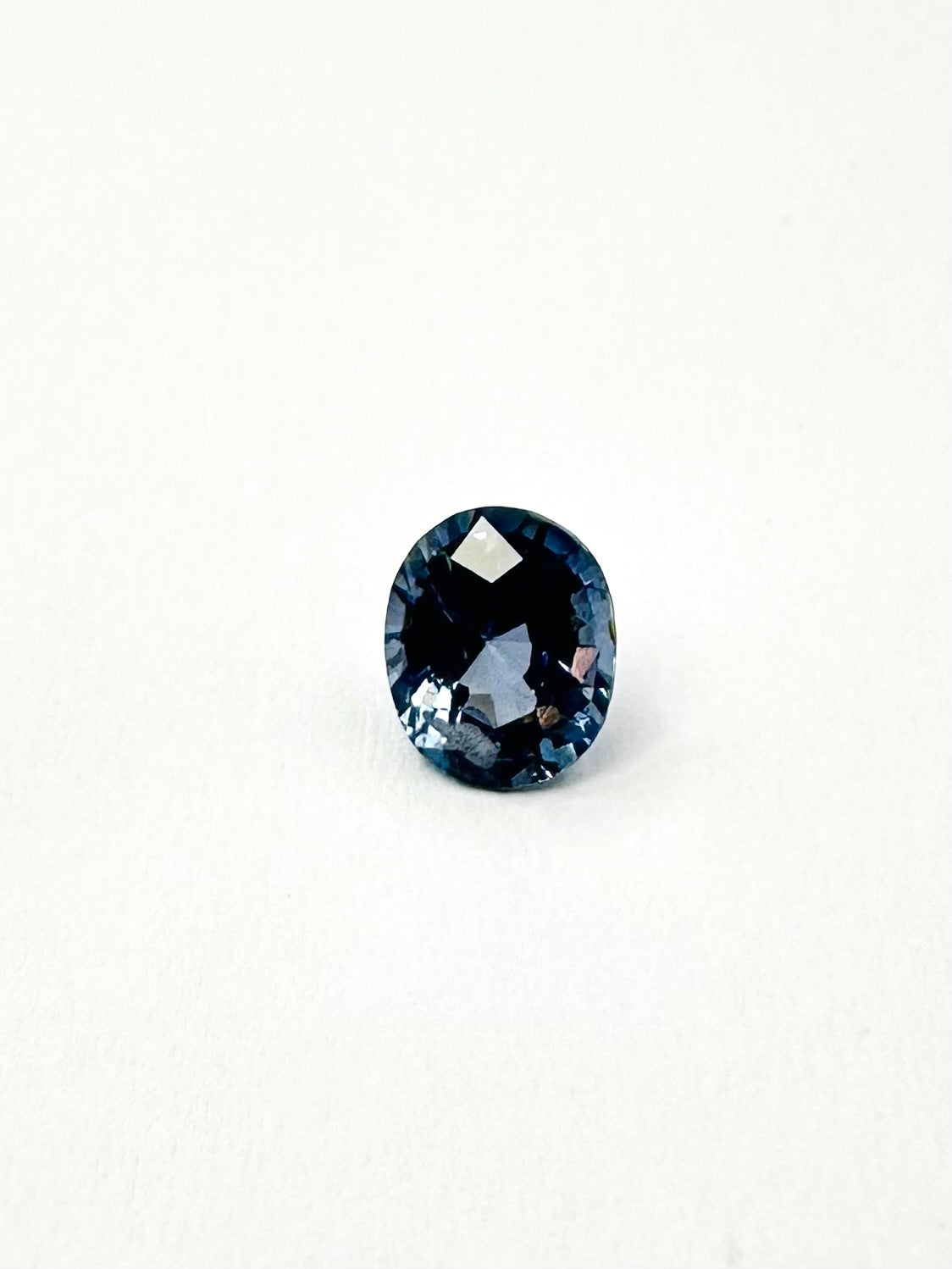 1.04cts 6.83x5.52 Oval Faceted Cobalt Sapphire