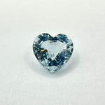 1.40cts 7.42x8.27mm Heart Faceted Aquamarine