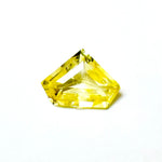 1.56cts 9.65x6.78mm Kite Shield Yellow Faceted Sapphire