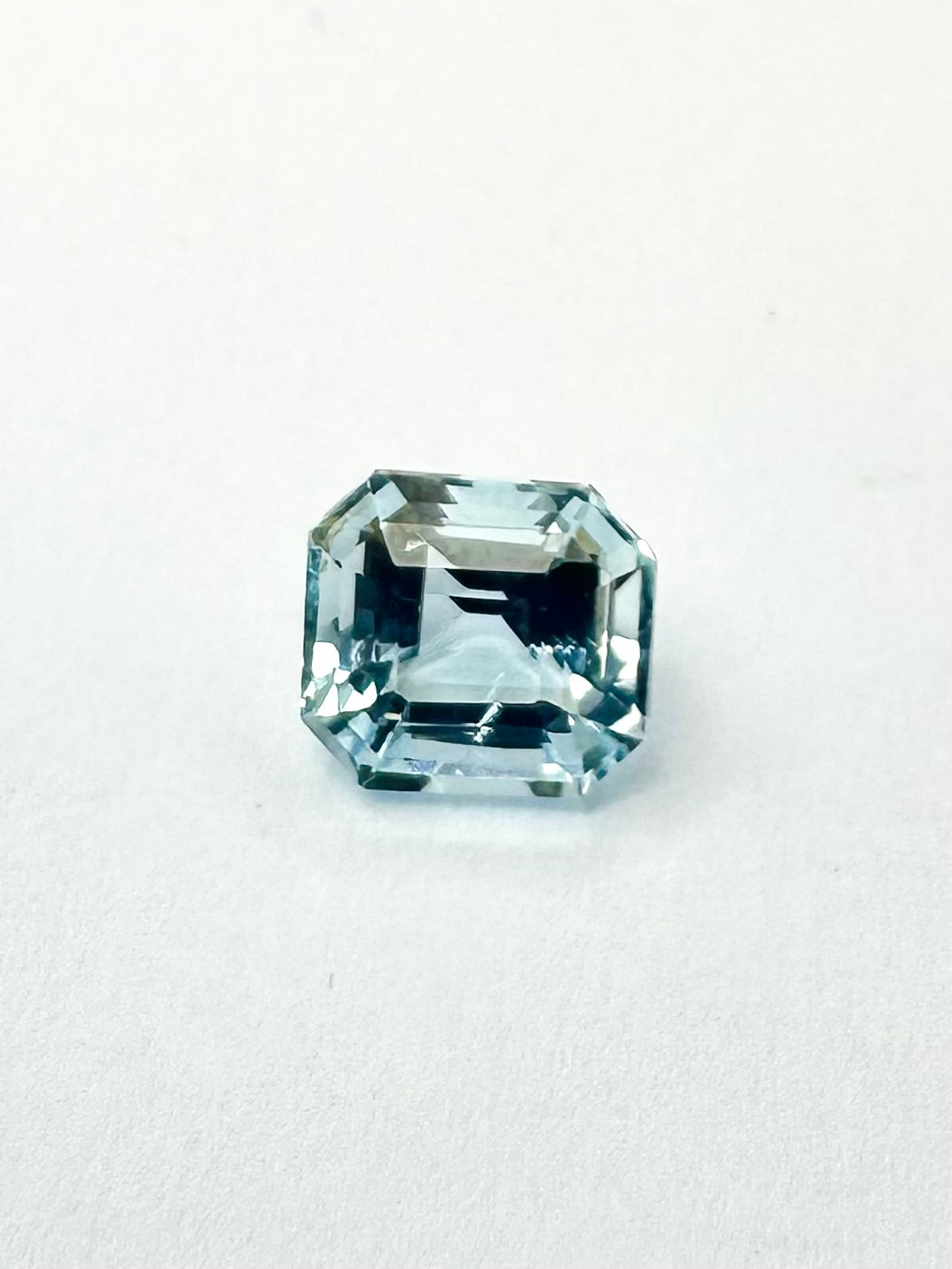 1.58cts 7.25x6.54mm Octagonal Faceted Aquamarine