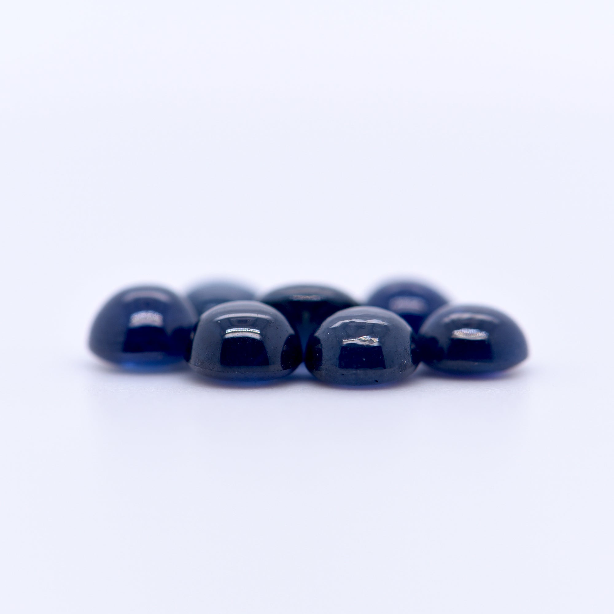 5mm Round Cabochon Blue Sapphires