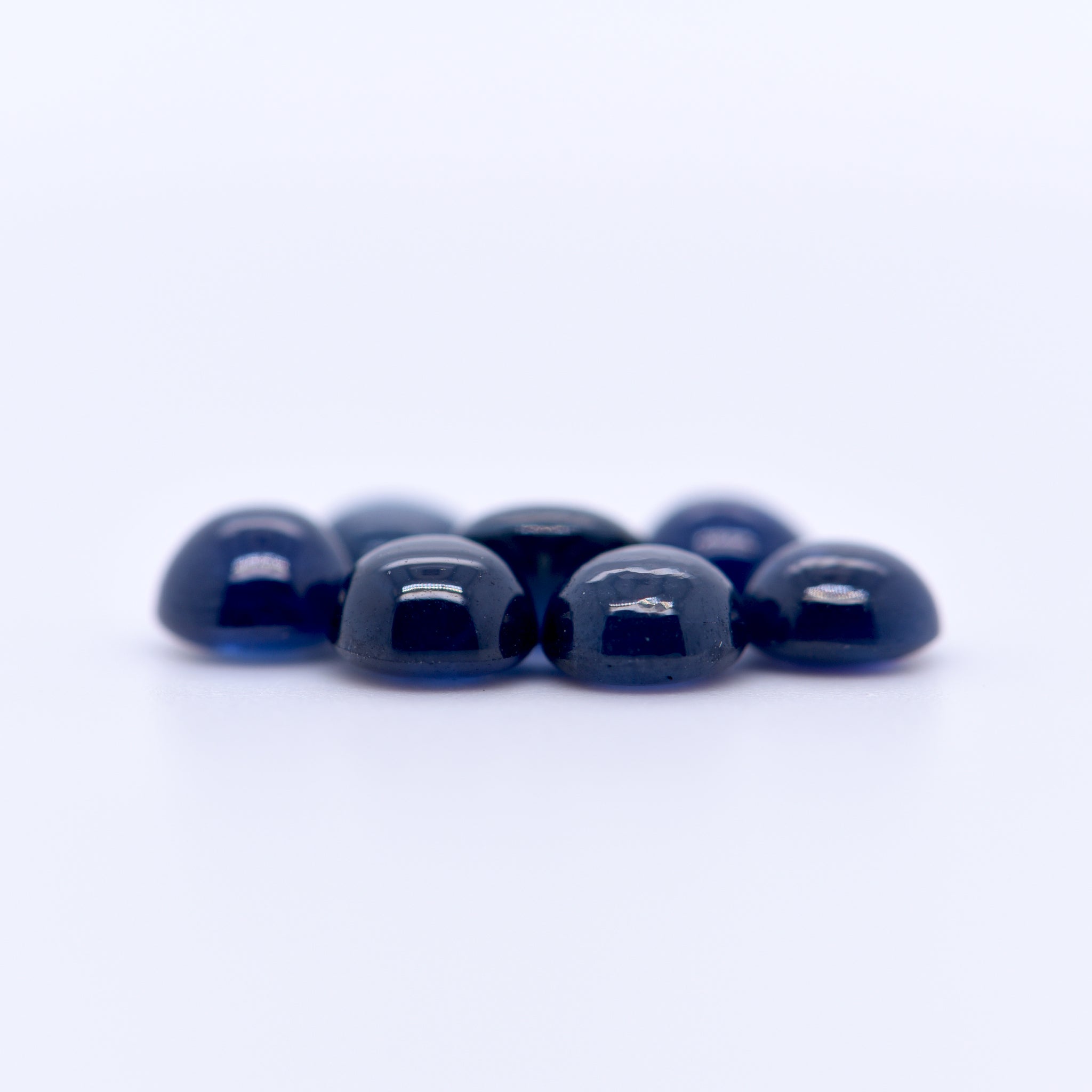 5mm Round Cabochon Blue Sapphires