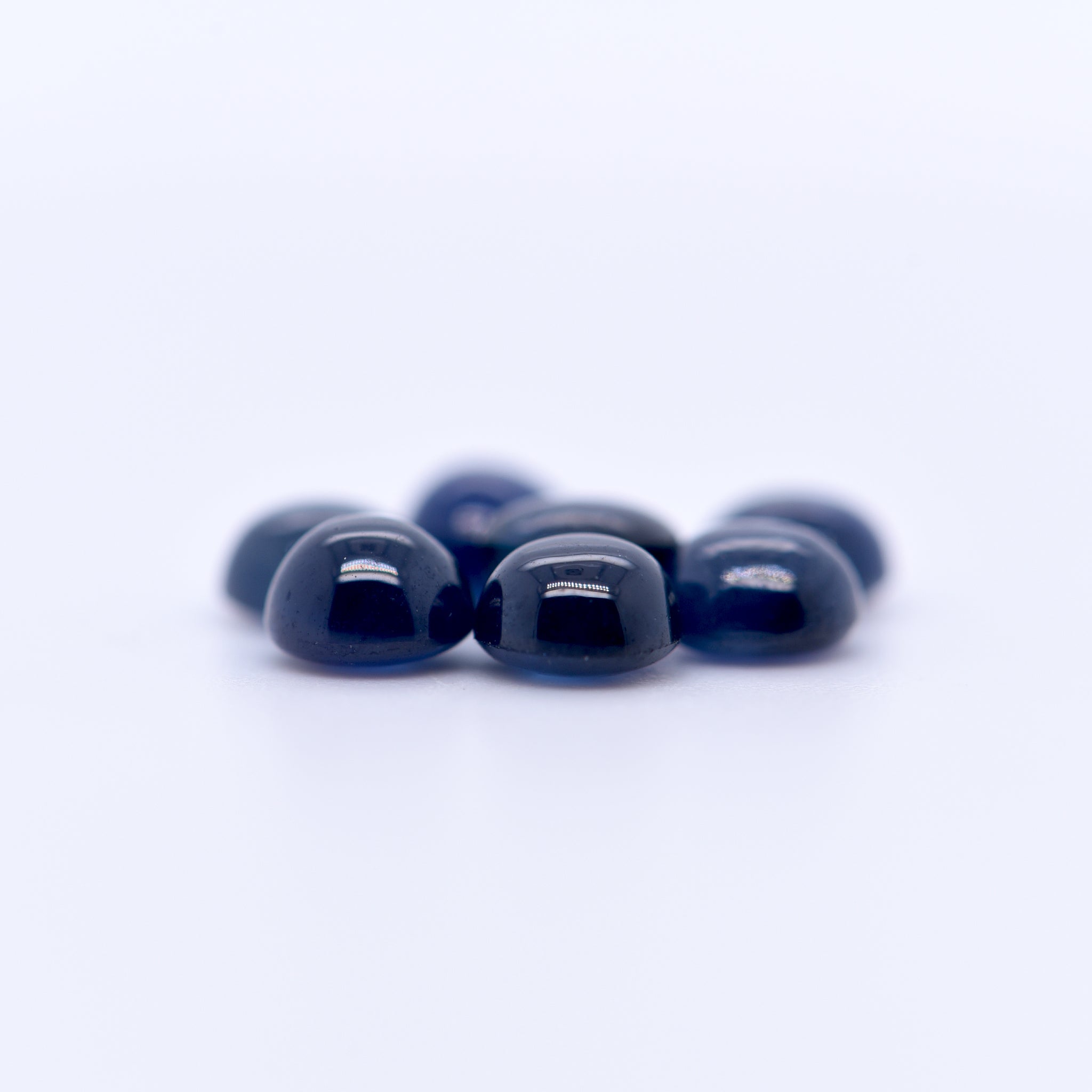 5mm Round Cabochon Blue Sapphires