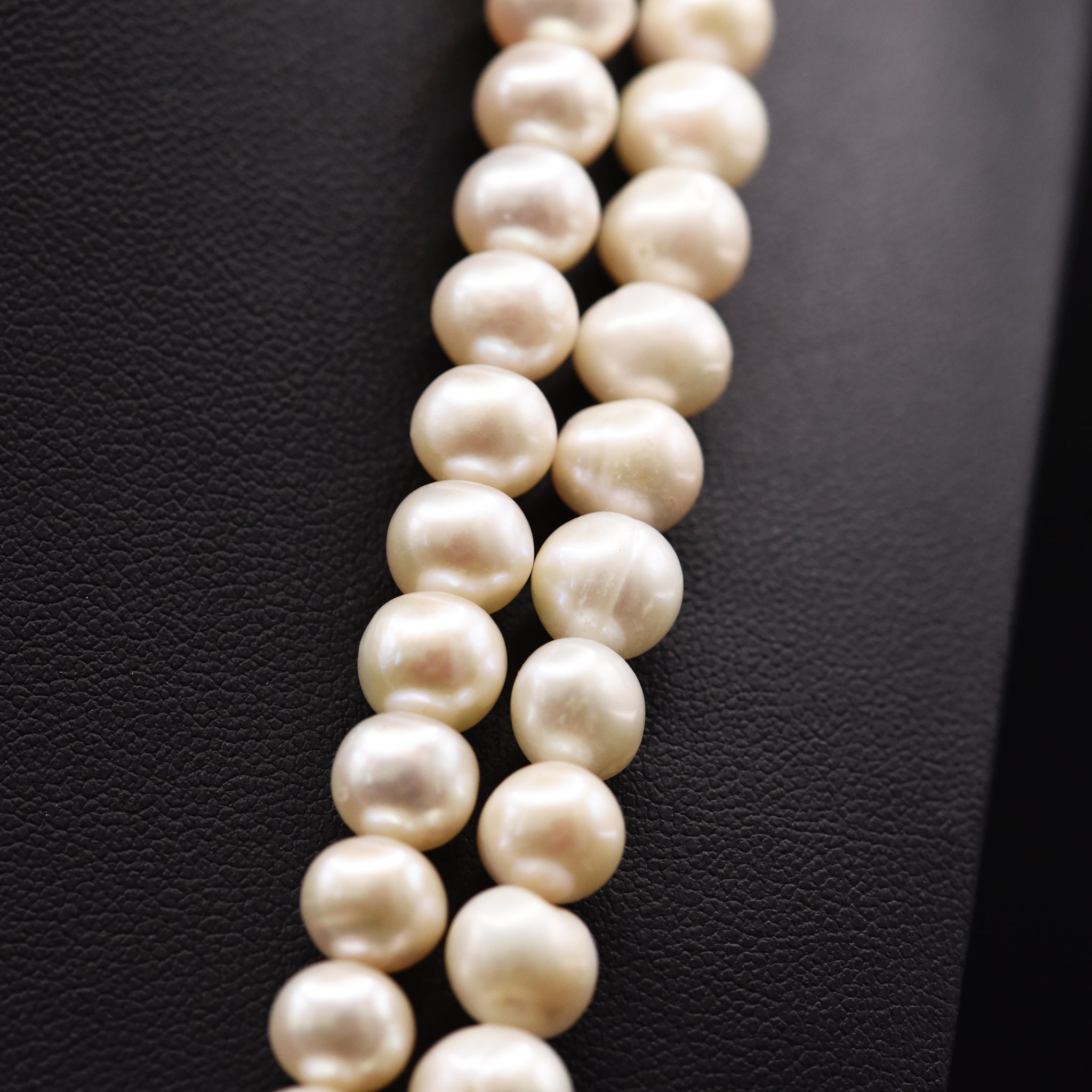 8mm Off Round White Loose Pearl String