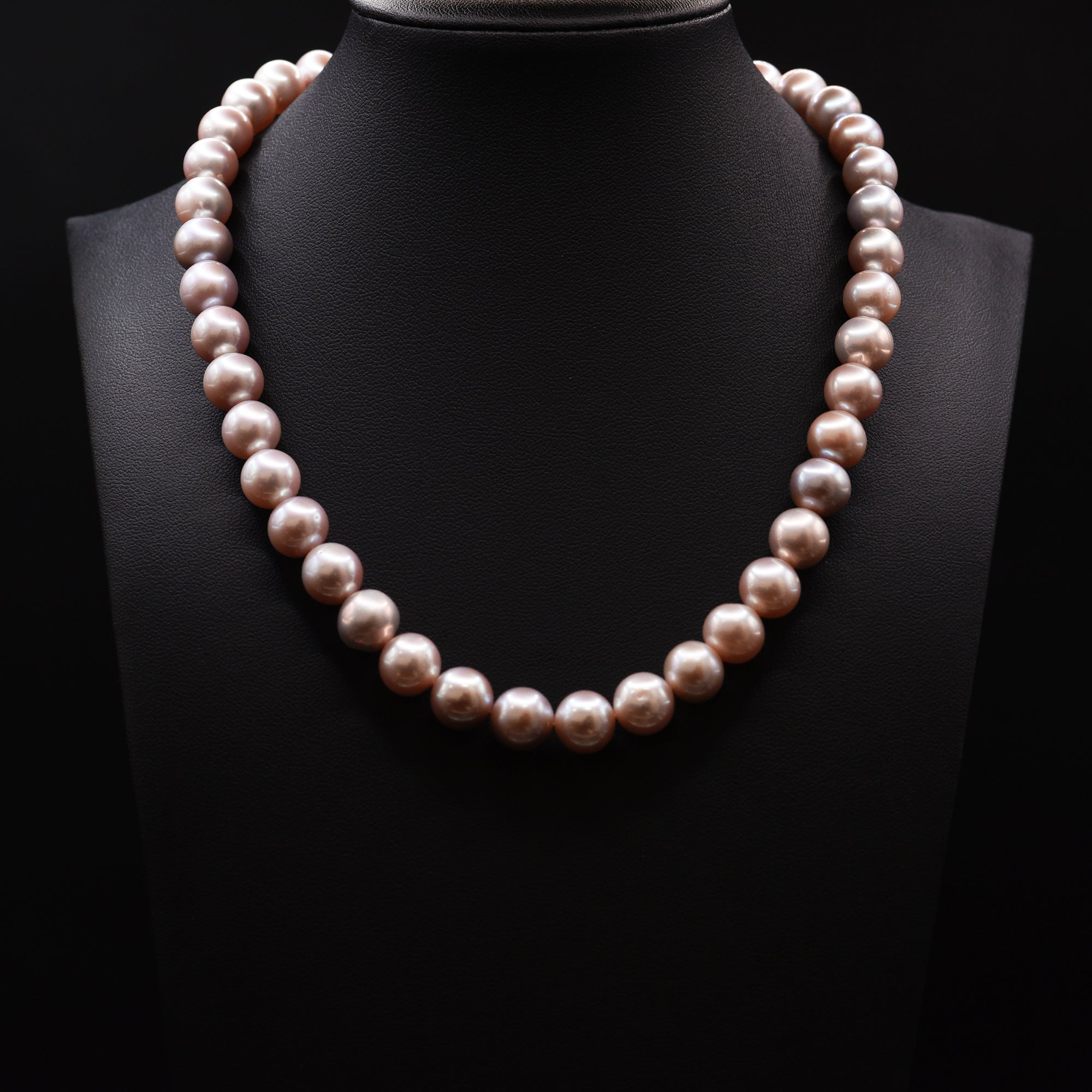 11mm Off Round Pink Loose Pearl String