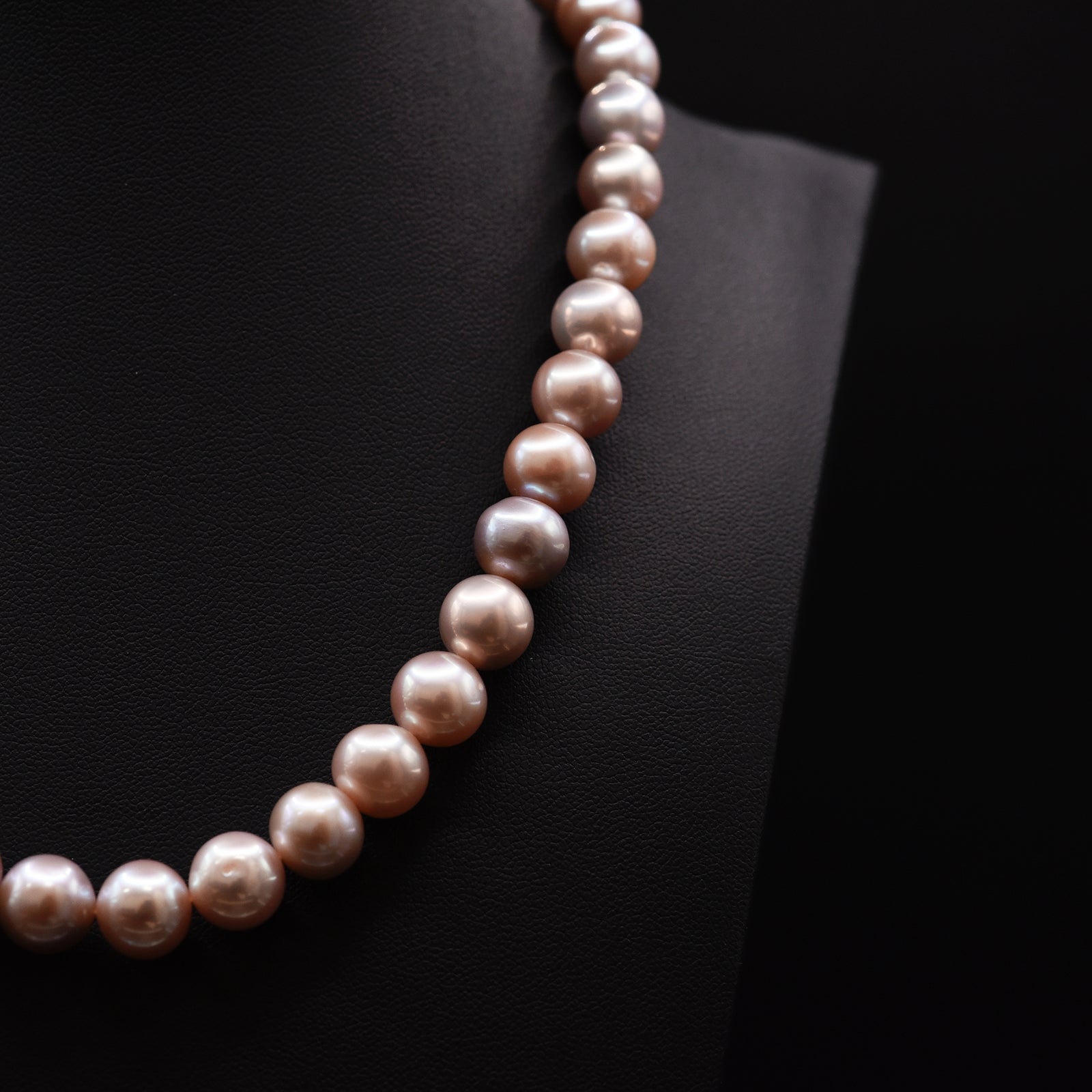 11mm Off Round Pink Loose Pearl String