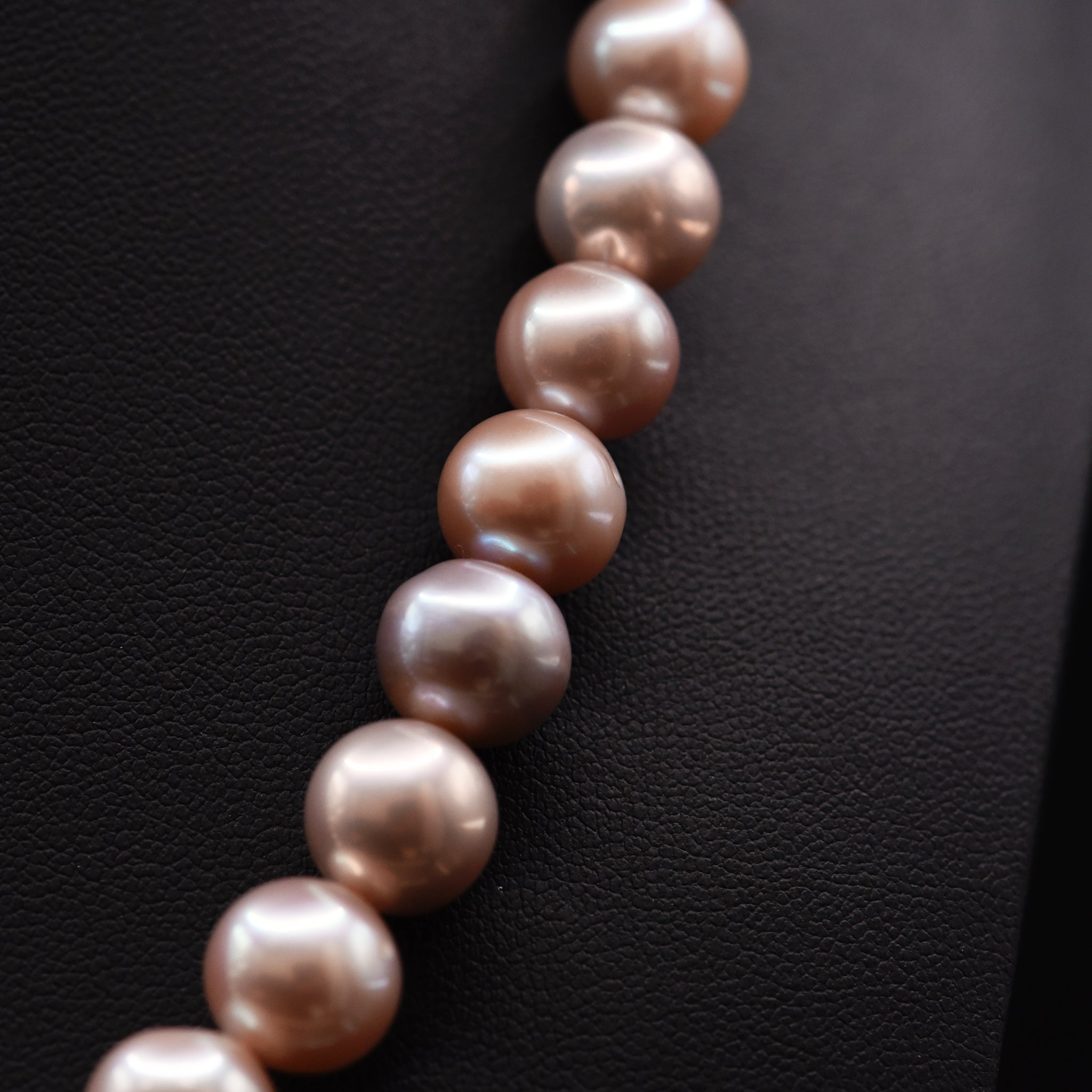 11mm Off Round Pink Loose Pearl String