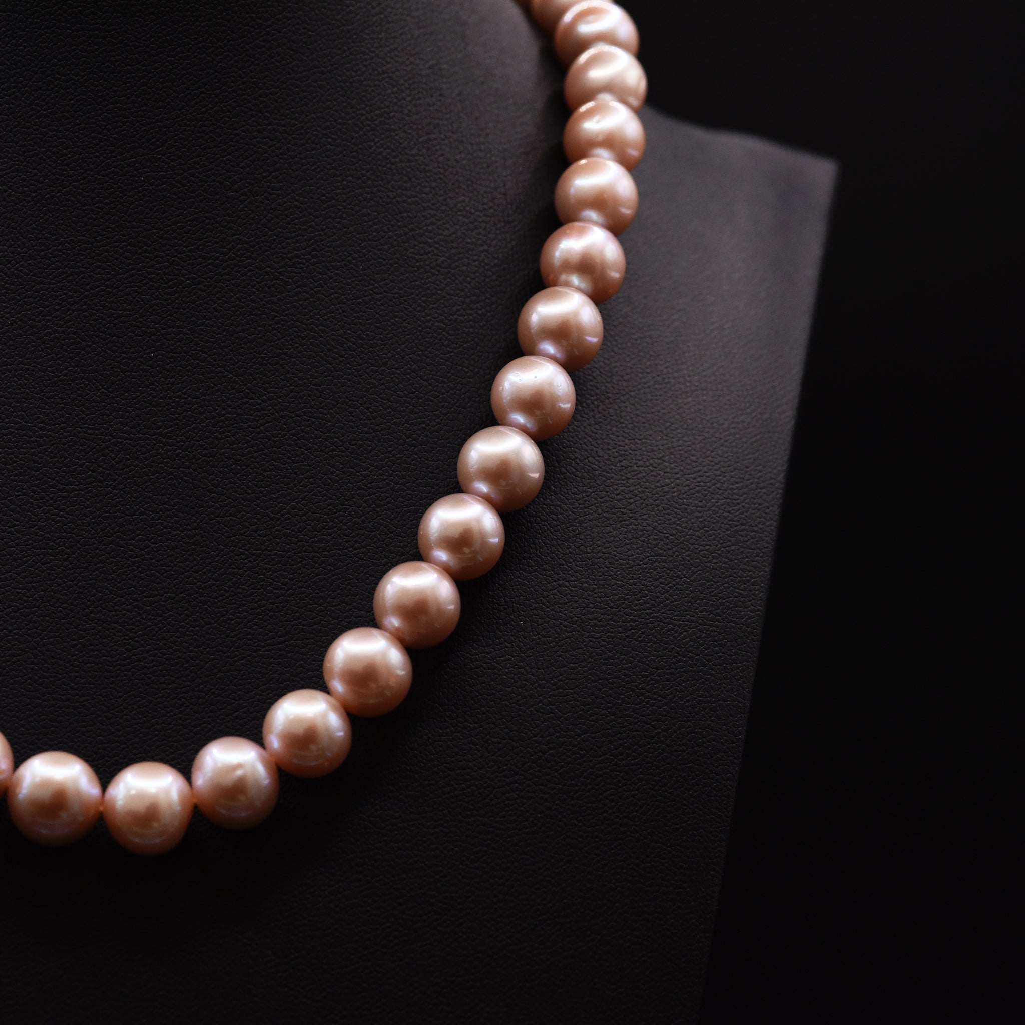 11mm Off Round Pink Loose Pearl String