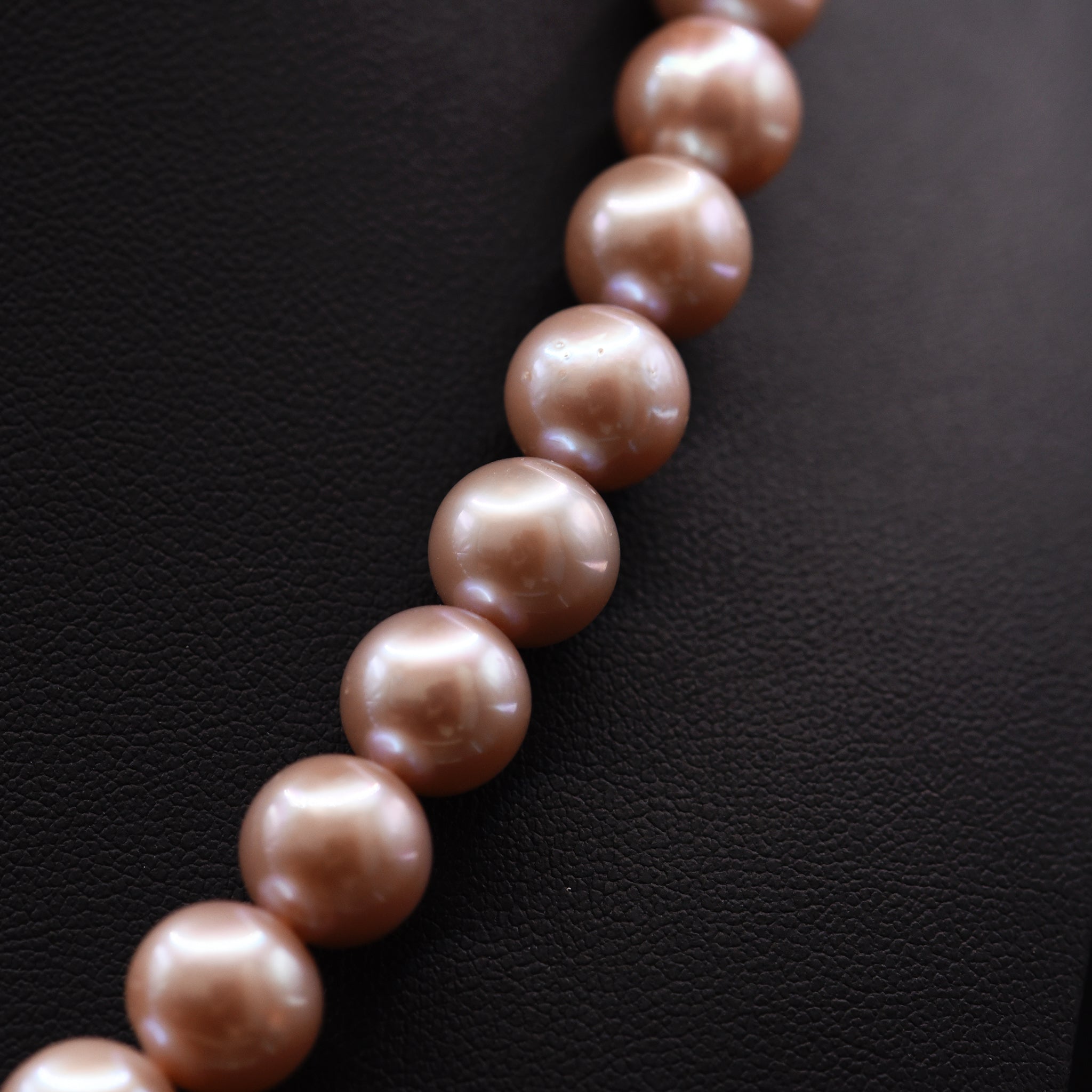 11mm Off Round Pink Loose Pearl String