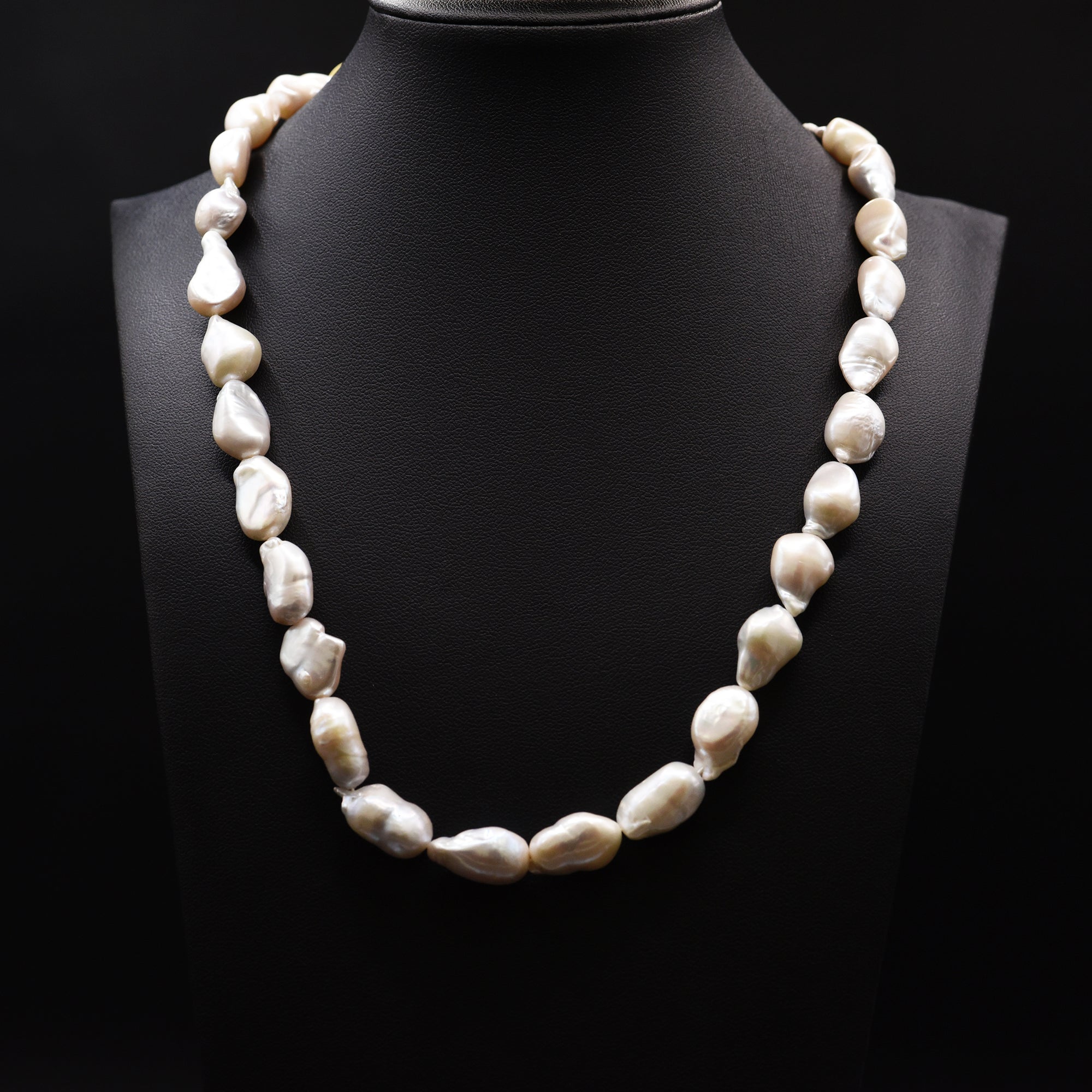 11mm Baroque White Loose Pearl String