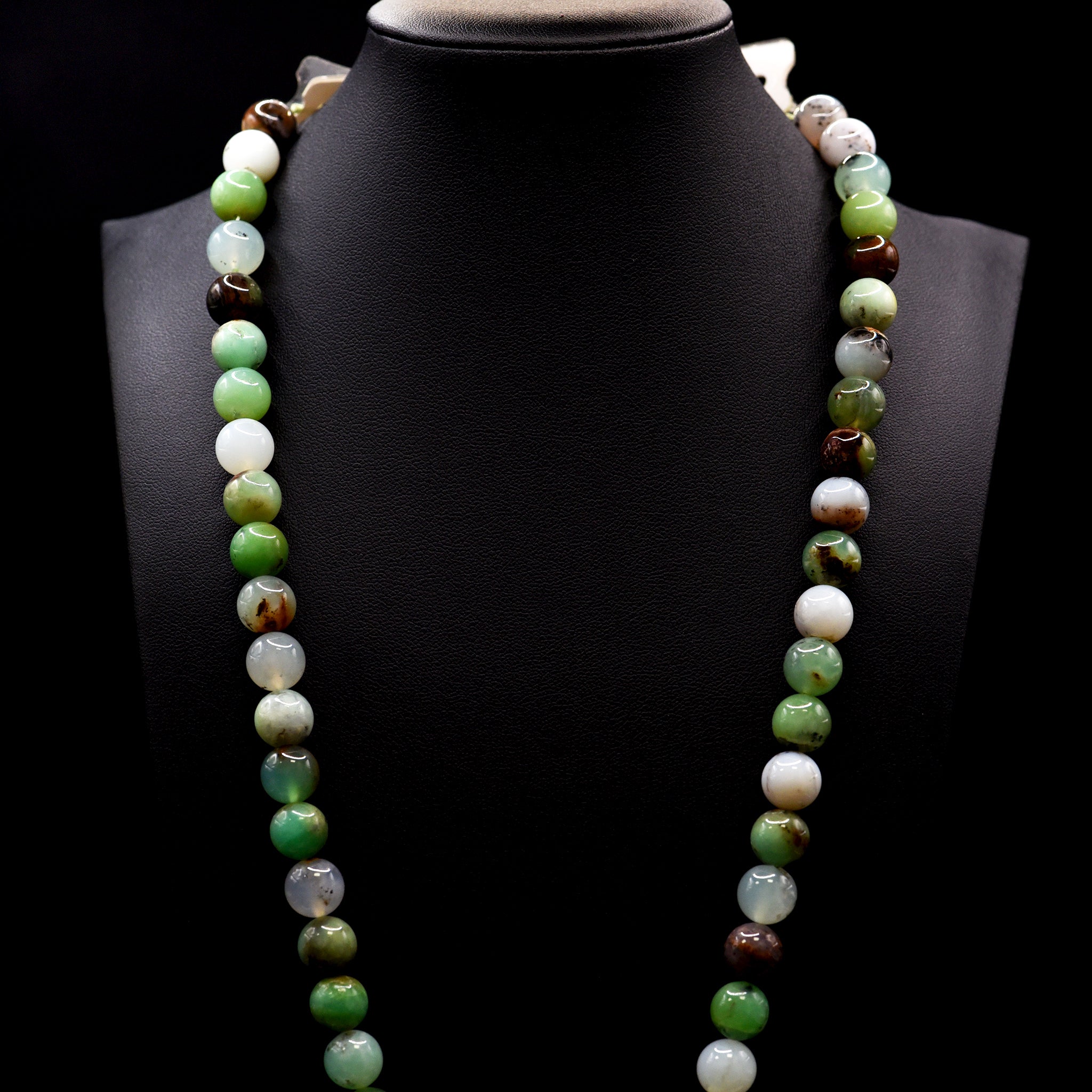 10mm Round Mixed Chrysoprase Bead Strings