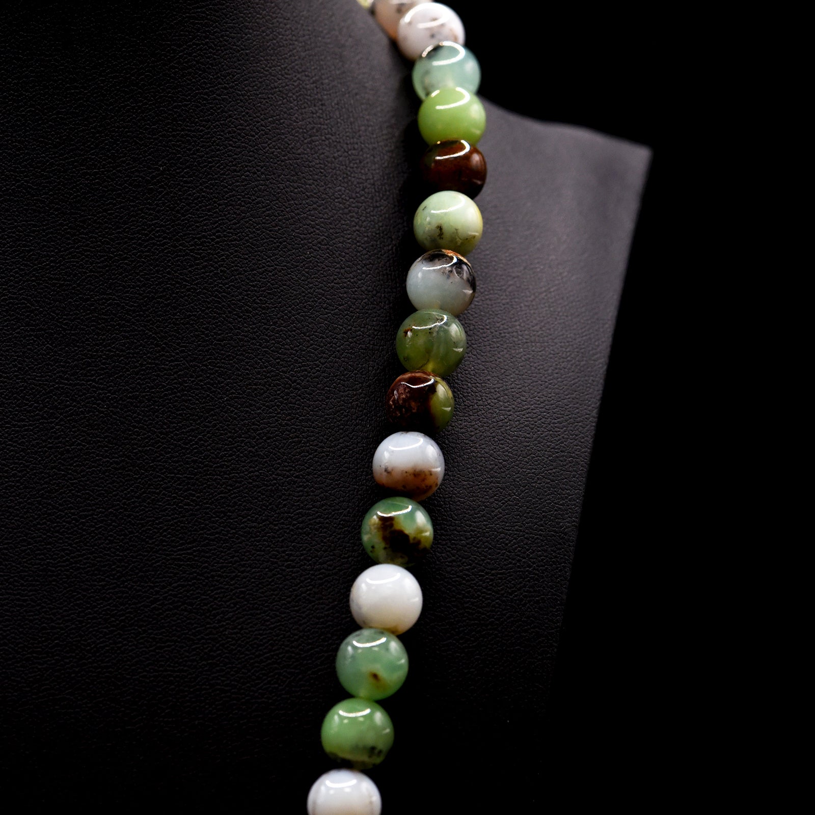 10mm Round Mixed Chrysoprase Bead Strings