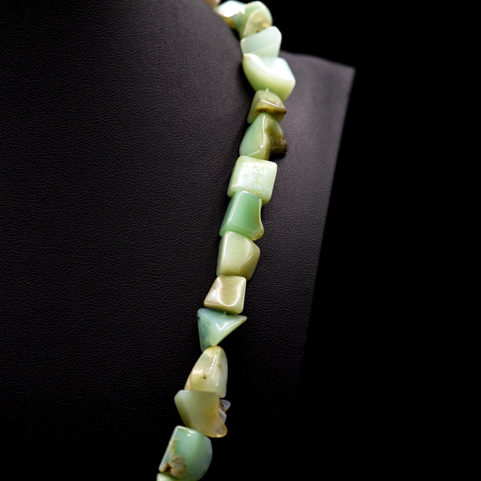 10mm Nugget Green Chrysoprase Bead Strings