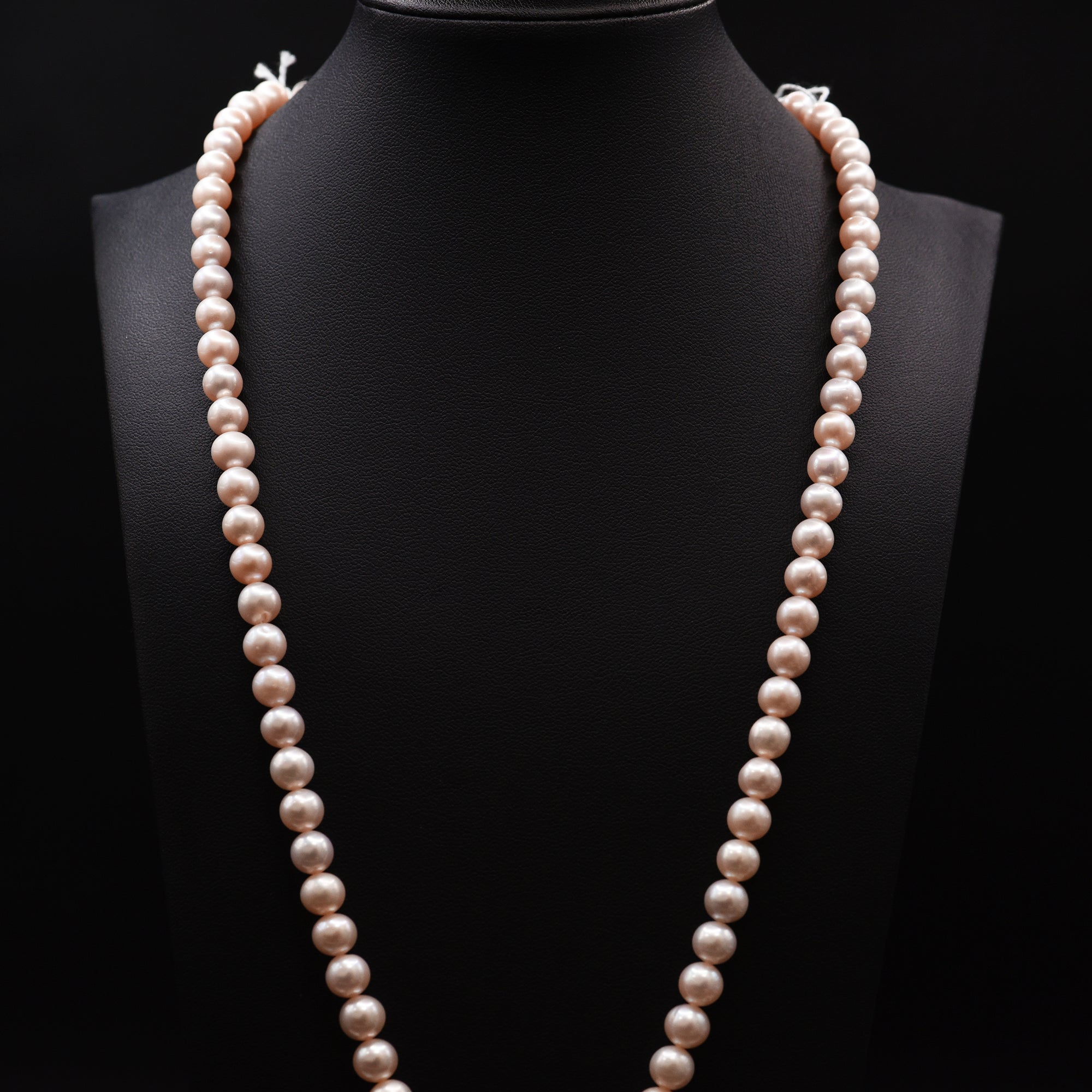 7.5mm Off Round Pink Loose Pearl String