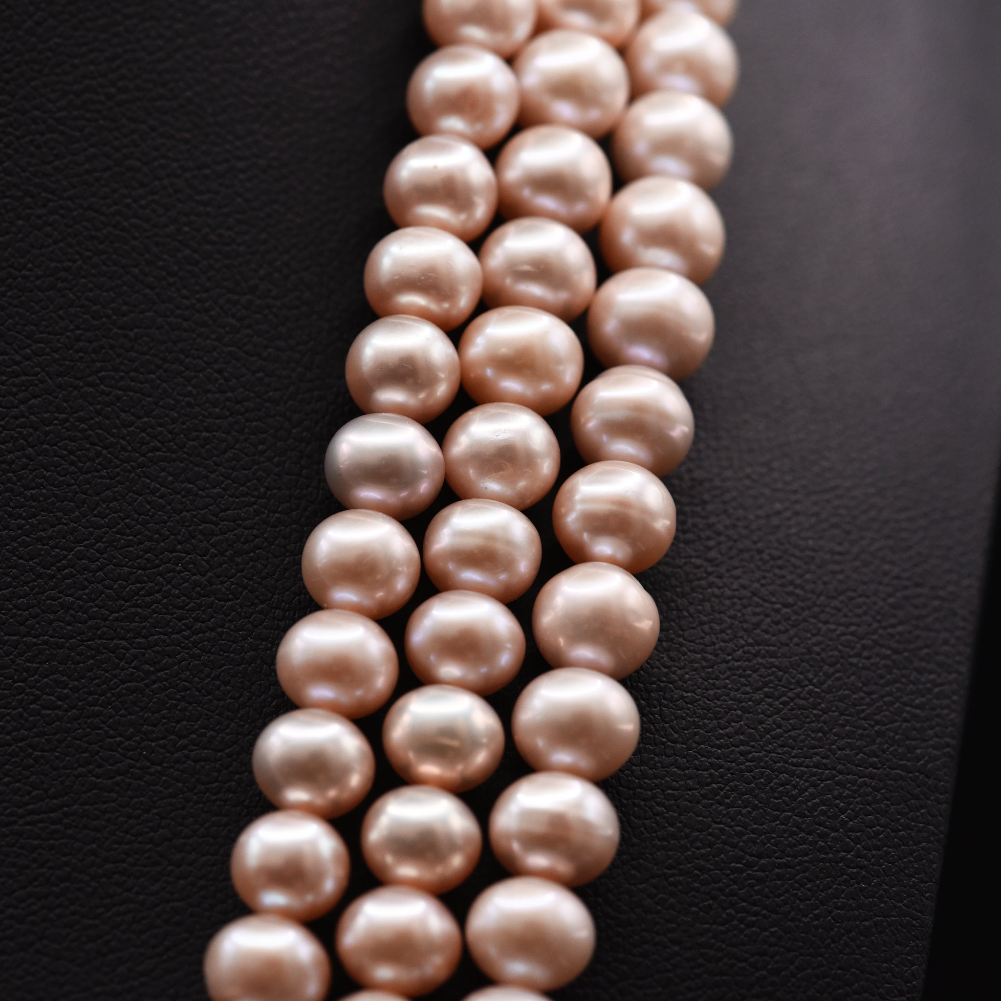 7.5mm Off Round Pink Loose Pearl String