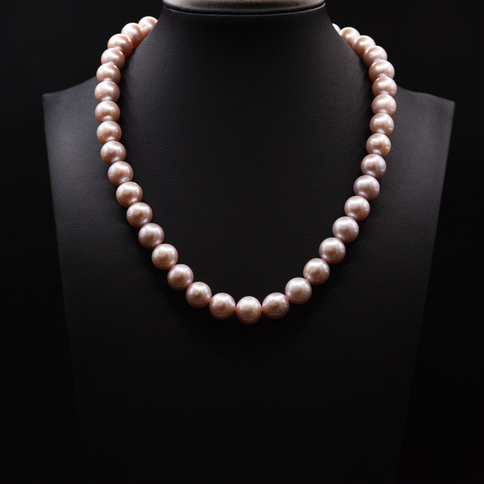 11mm Off Round Pink Loose Pearl String