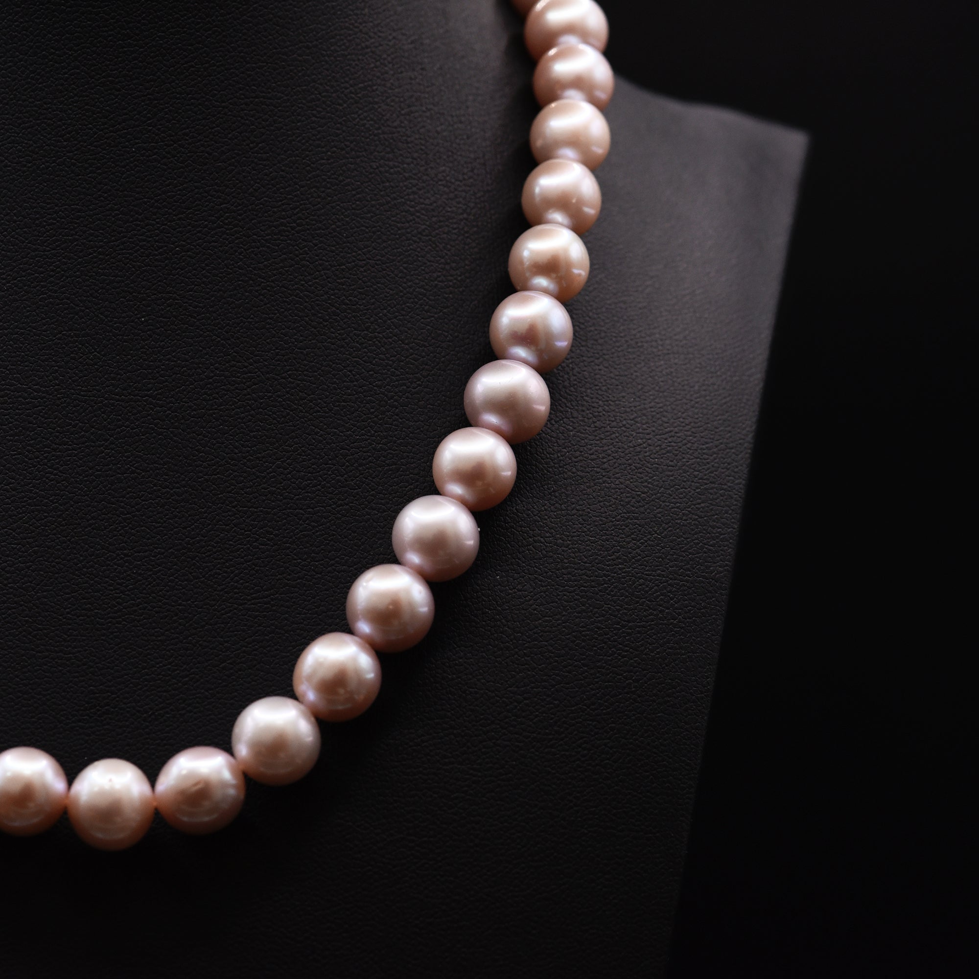 11mm Off Round Pink Loose Pearl String