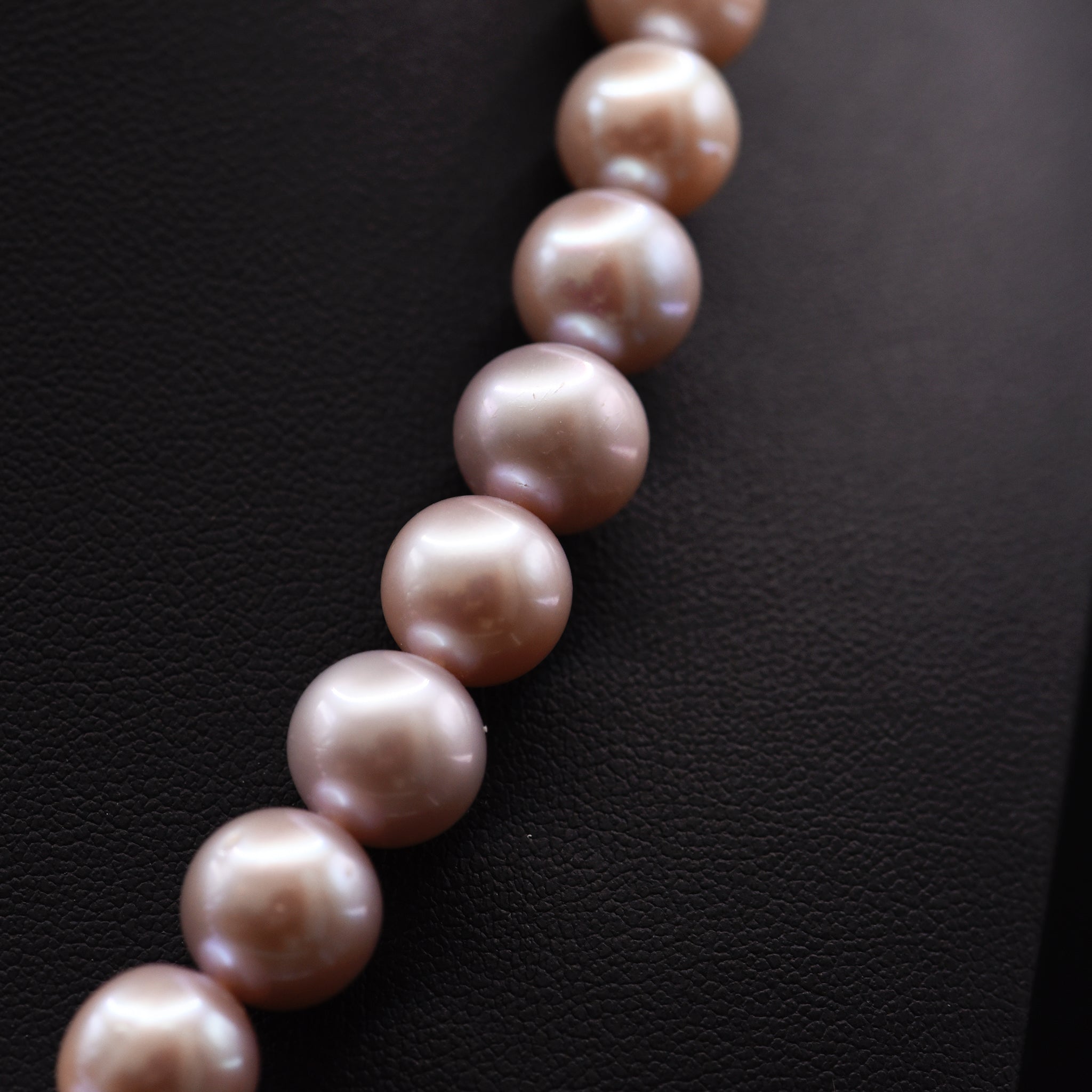 11mm Off Round Pink Loose Pearl String