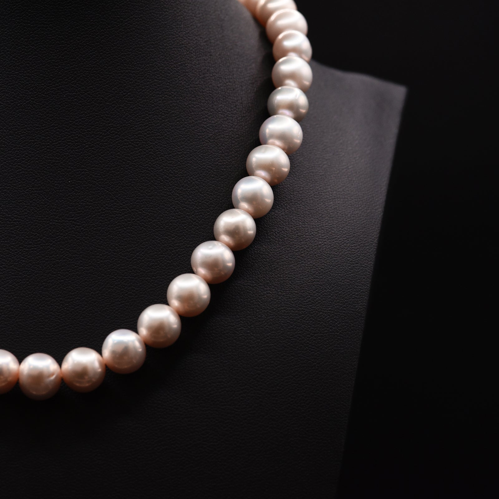 11mm Off Round Pink Loose Pearl String