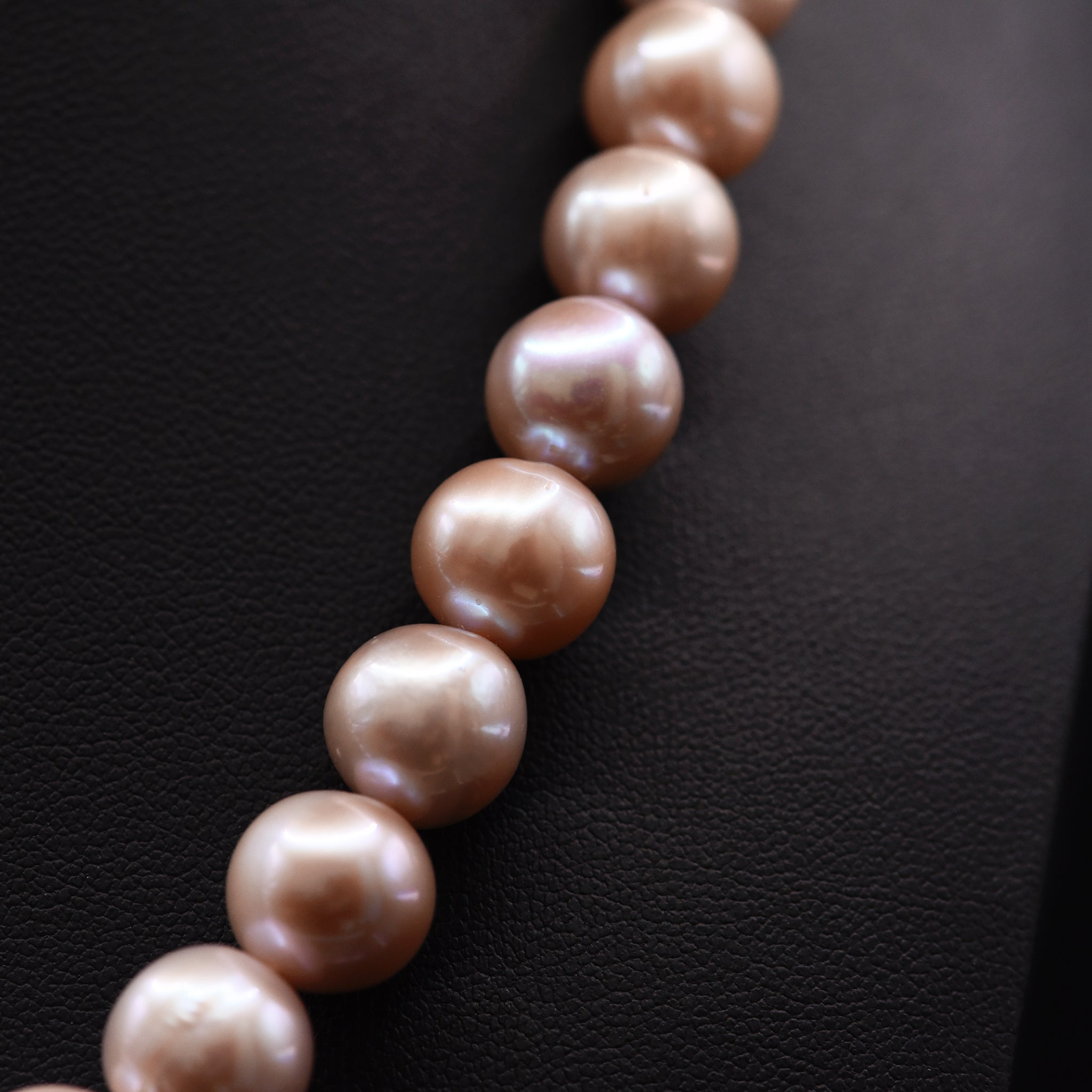 11mm Off Round Pink Loose Pearl String