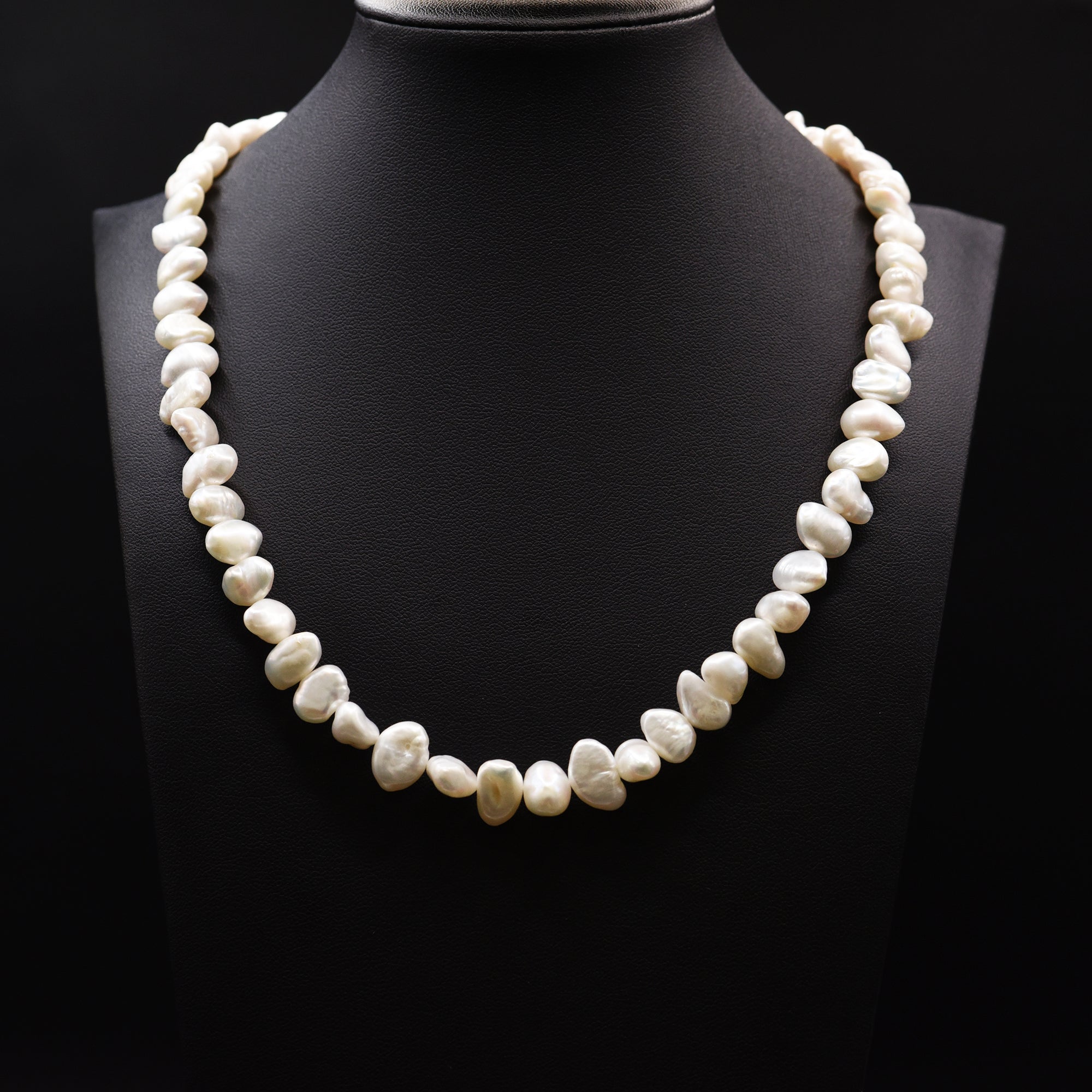 11mm Baroque White Loose Pearl String