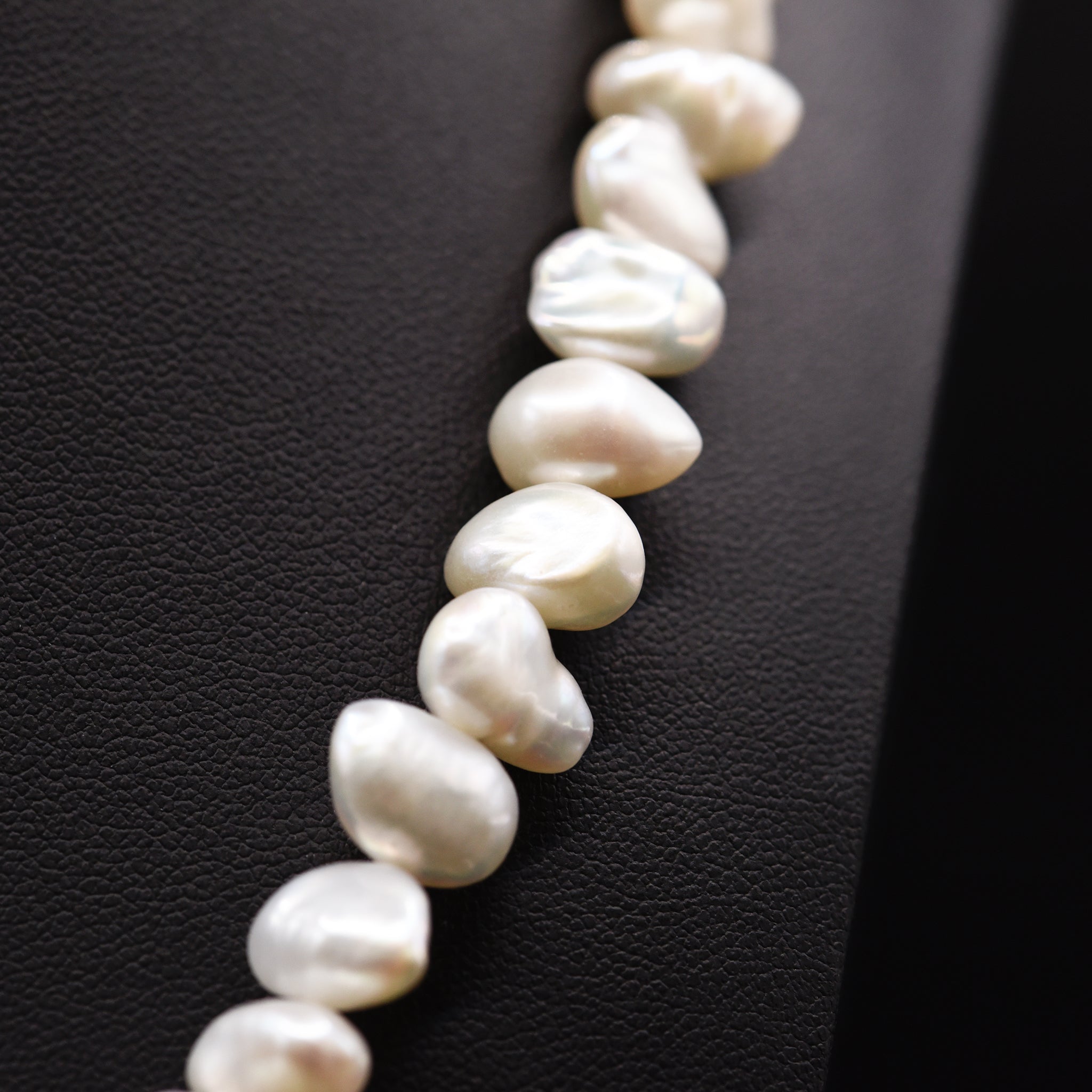 11mm Baroque White Loose Pearl String