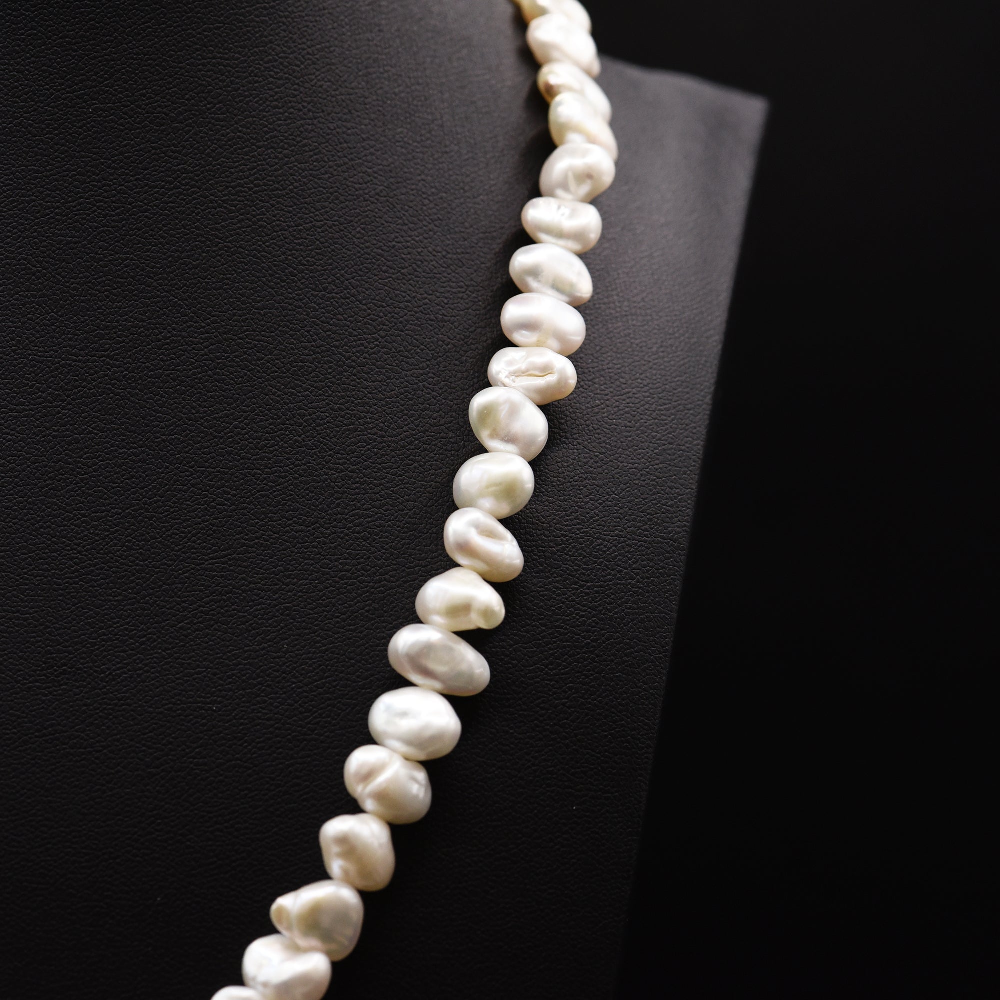 11mm Baroque White Loose Pearl String