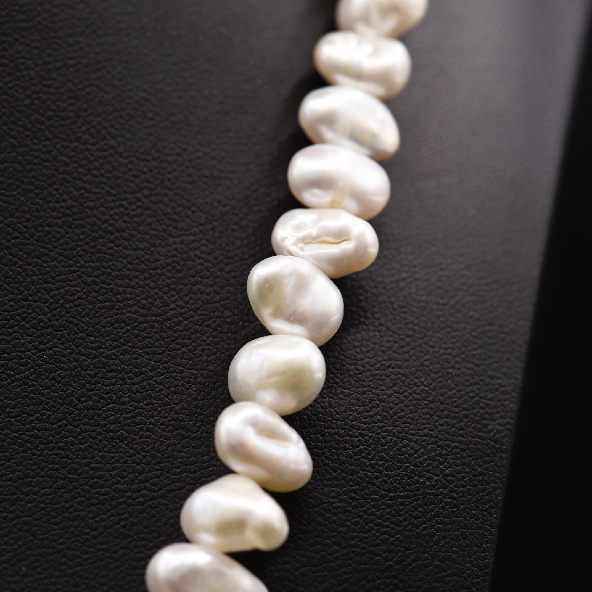 11mm Baroque White Loose Pearl String