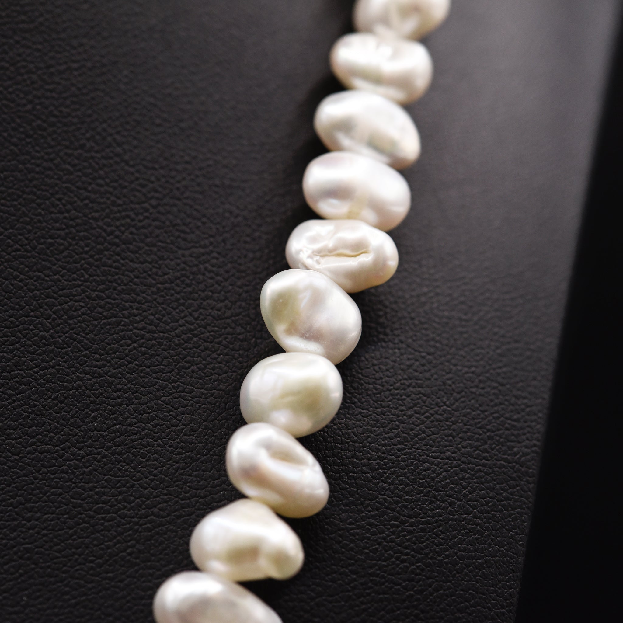 11mm Baroque White Loose Pearl String