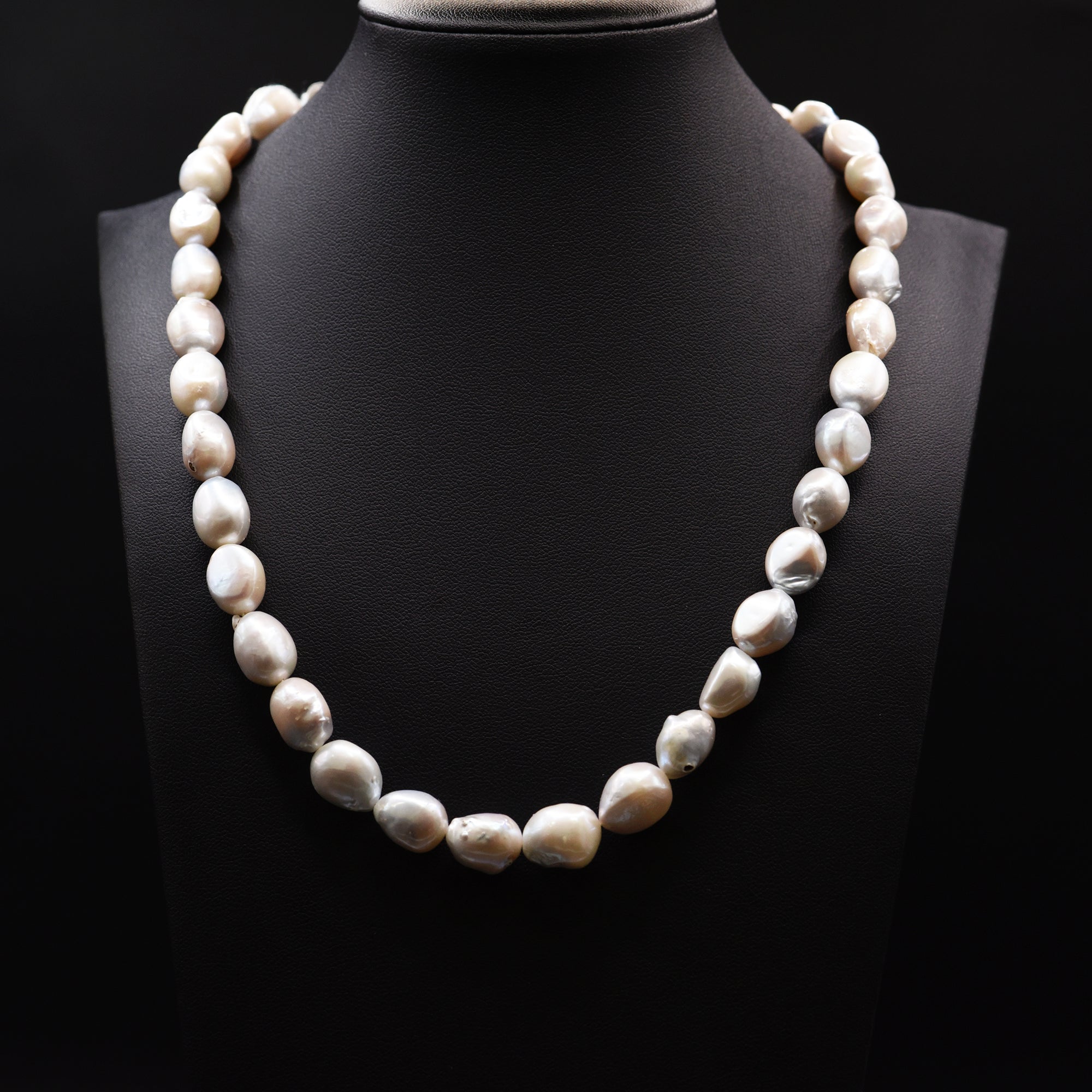 11mm Baroque White Loose Pearl String