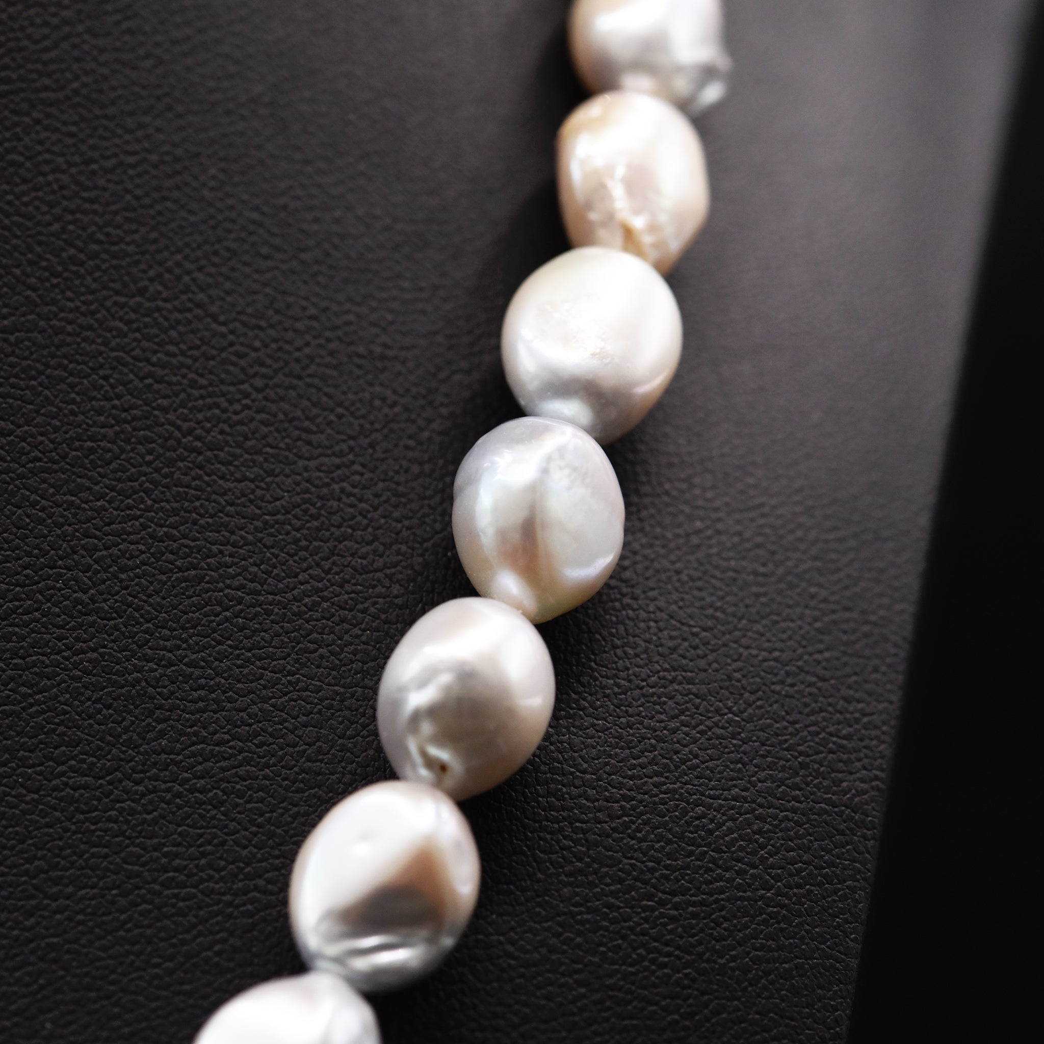 11mm Baroque White Loose Pearl String