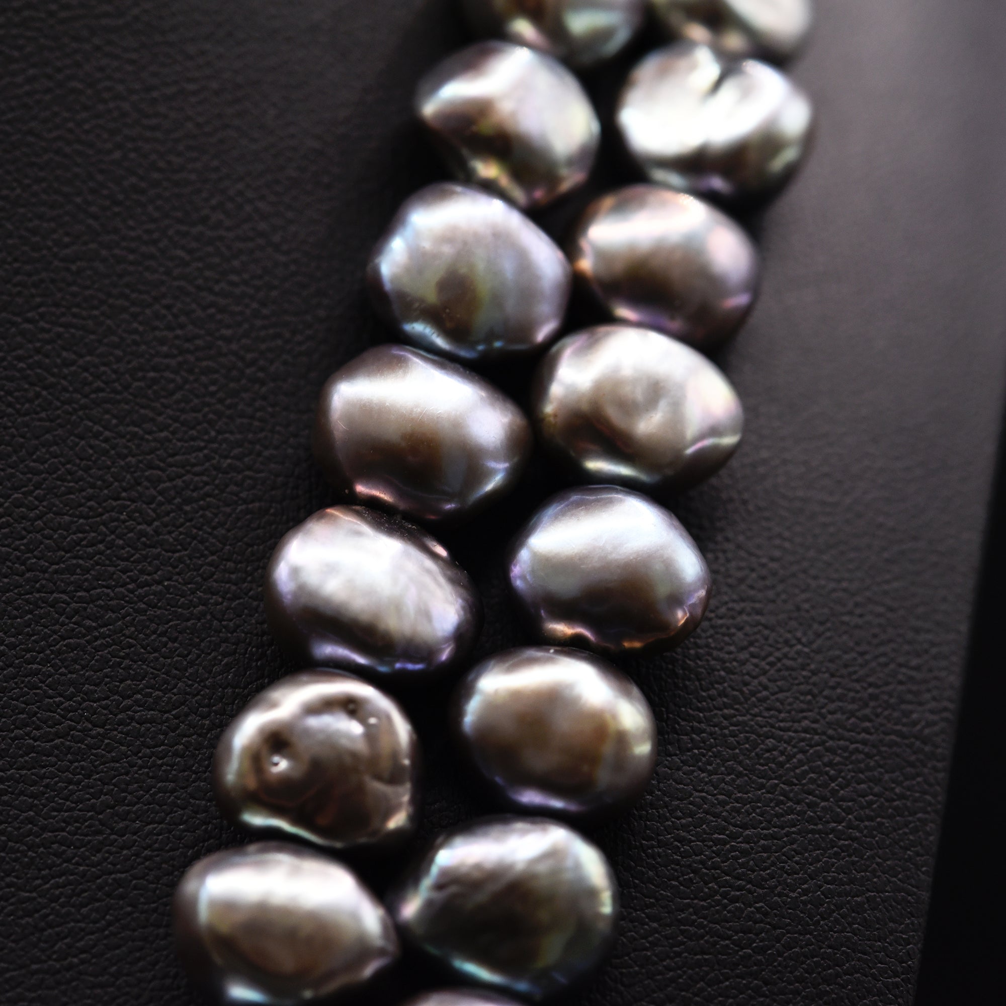 10mm Baroque Grey Loose Pearl String