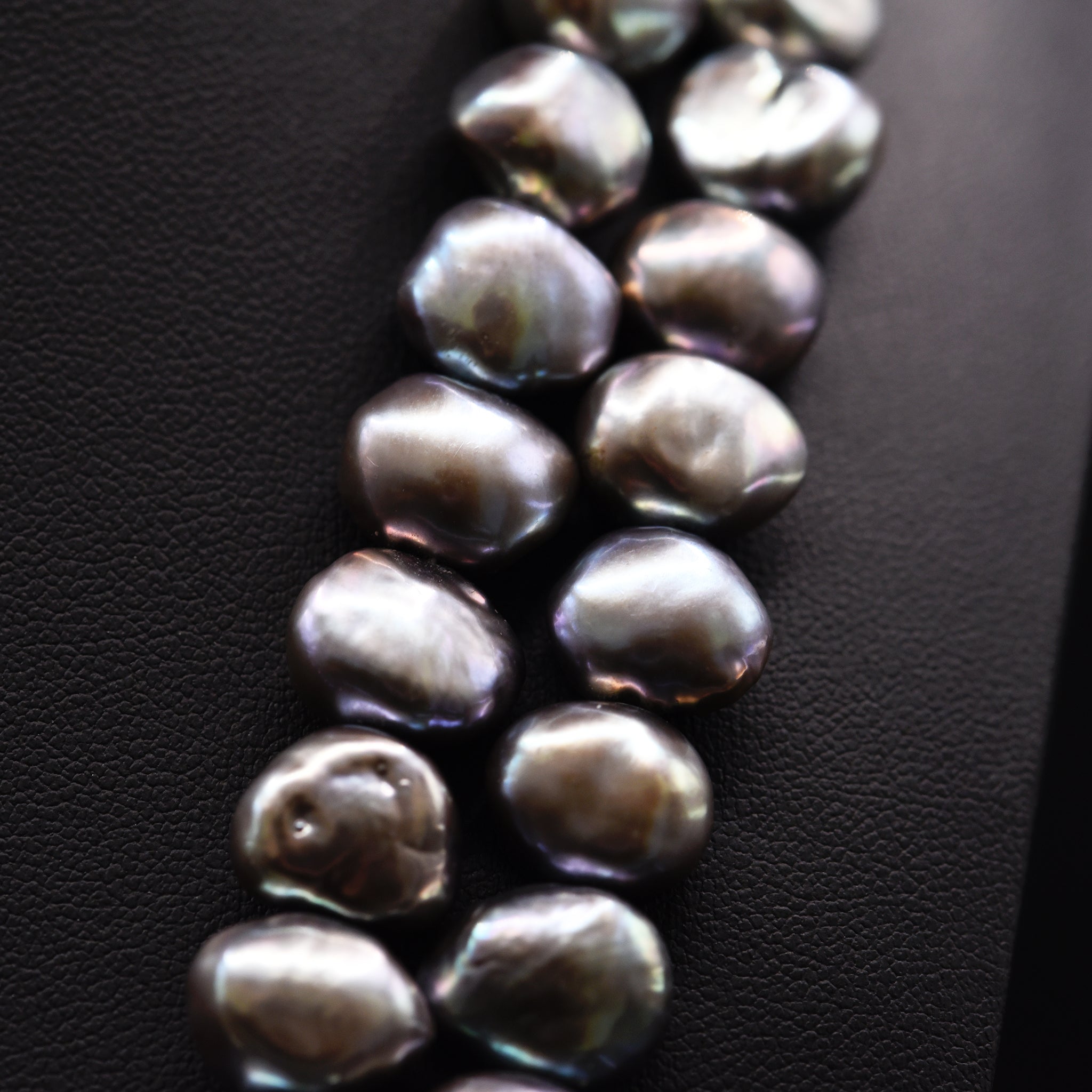 10mm Baroque Grey Loose Pearl String