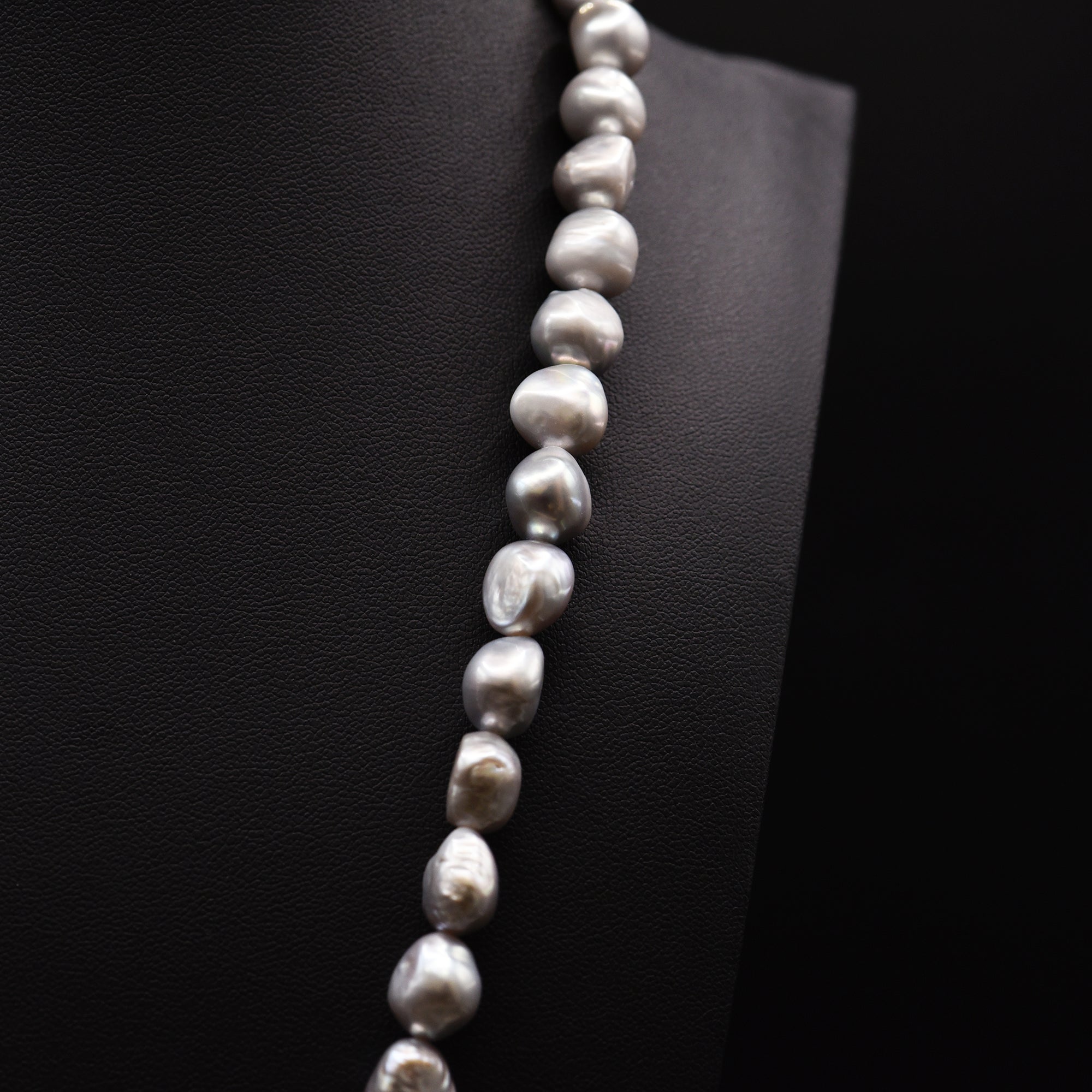 11mm Baroque Grey Loose Pearl String